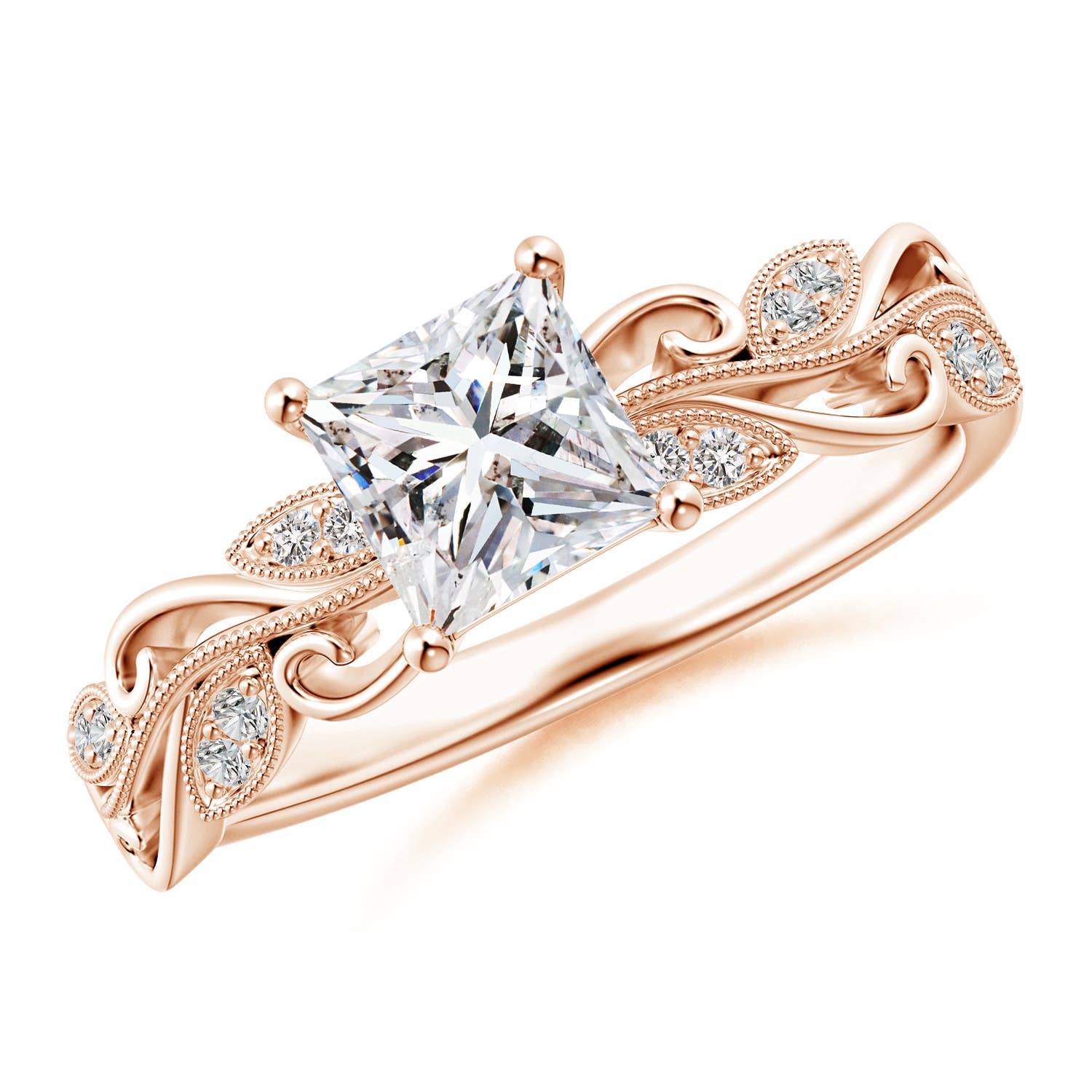 I-J, I1-I2 / 0.98 CT / 14 KT Rose Gold