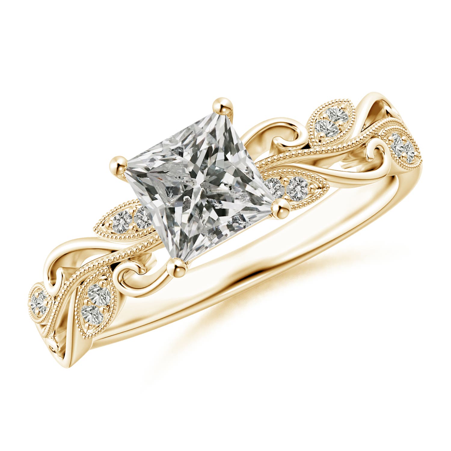 K, I3 / 0.98 CT / 14 KT Yellow Gold