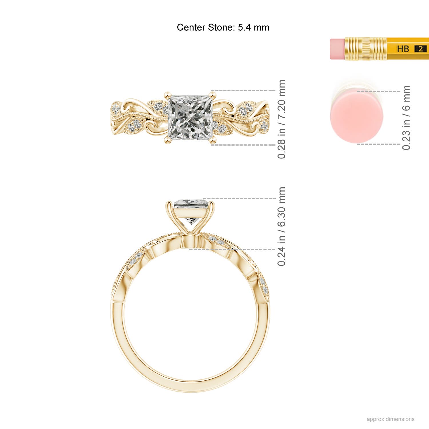 K, I3 / 0.98 CT / 14 KT Yellow Gold