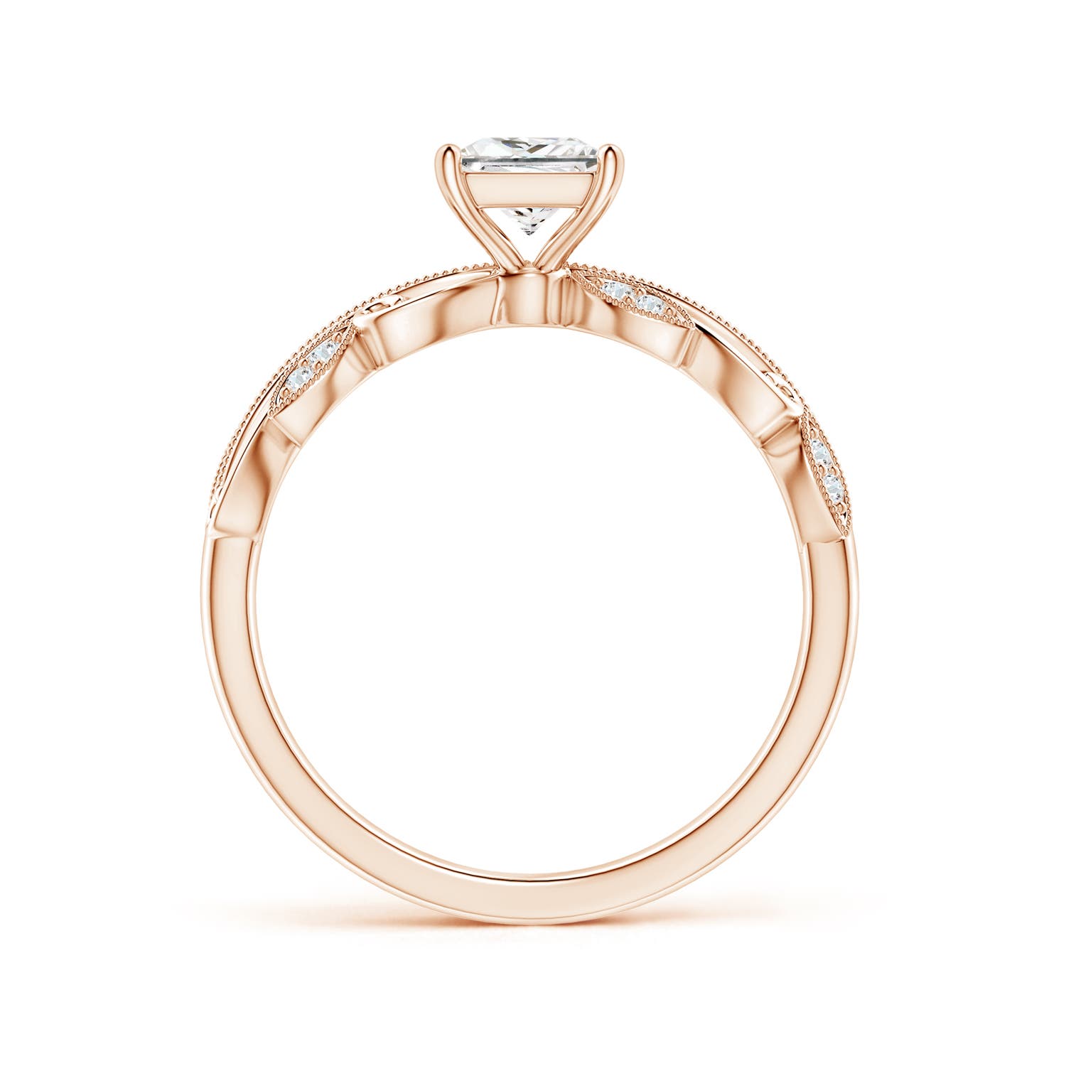 F-G, VS / 0.77 CT / 14 KT Rose Gold