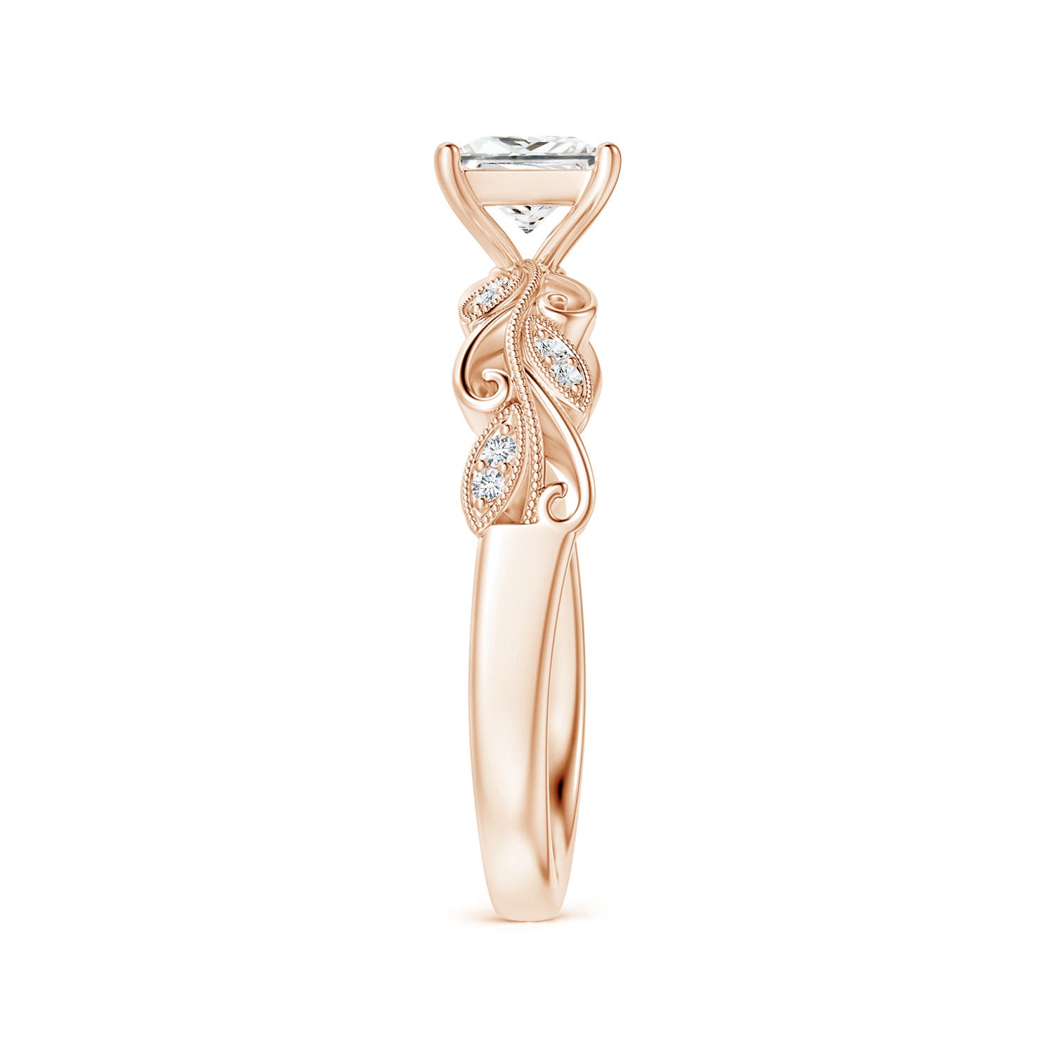 F-G, VS / 0.77 CT / 14 KT Rose Gold