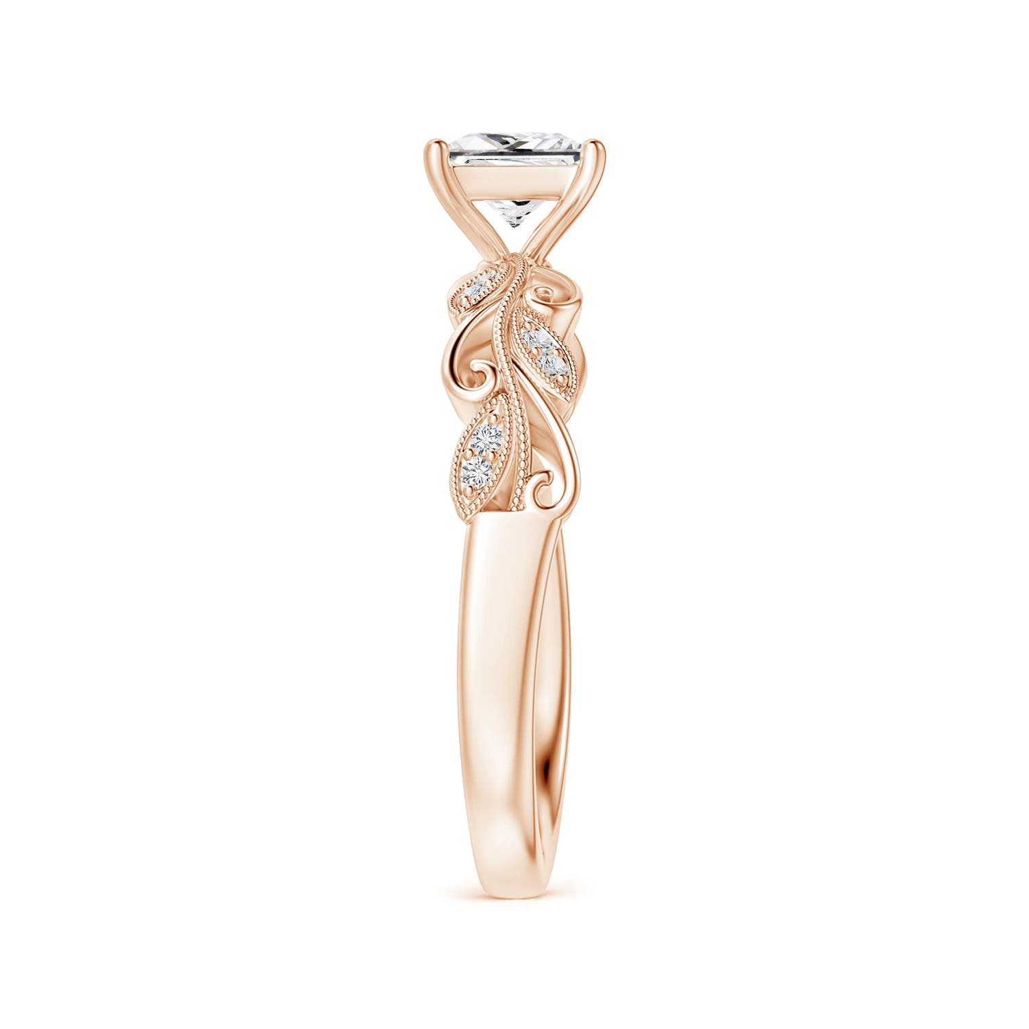 H, SI2 / 0.77 CT / 14 KT Rose Gold