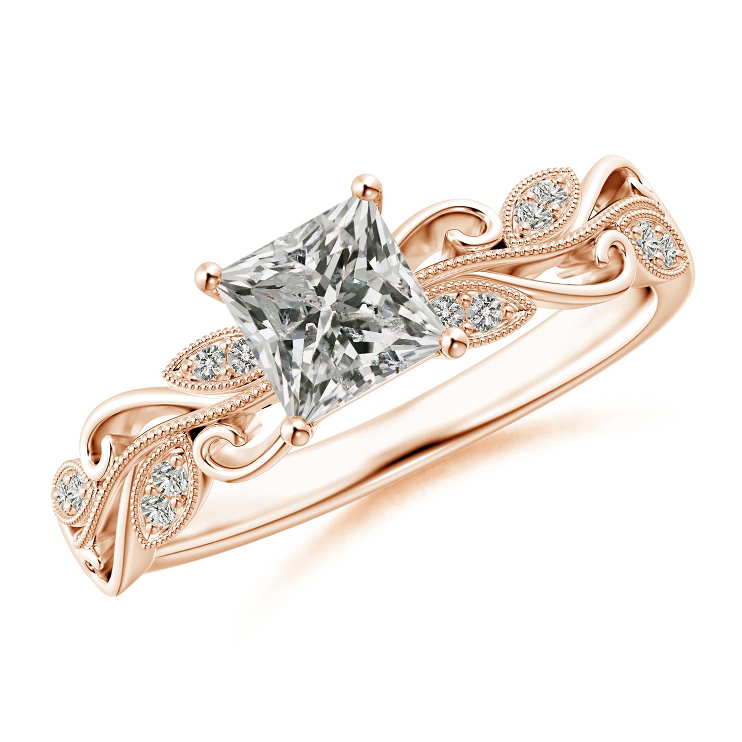 K, I3 / 0.77 CT / 14 KT Rose Gold