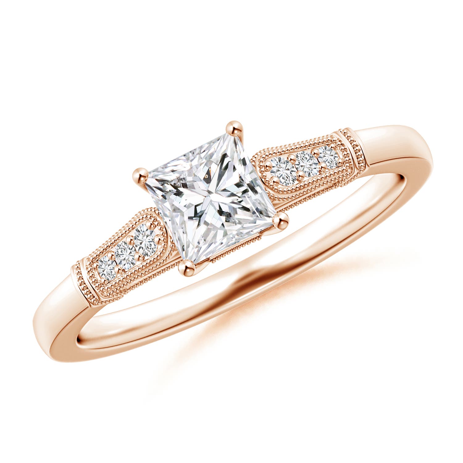 H, SI2 / 0.6 CT / 14 KT Rose Gold