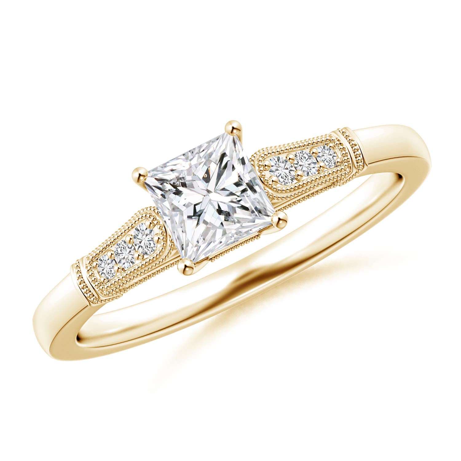 H, SI2 / 0.6 CT / 14 KT Yellow Gold