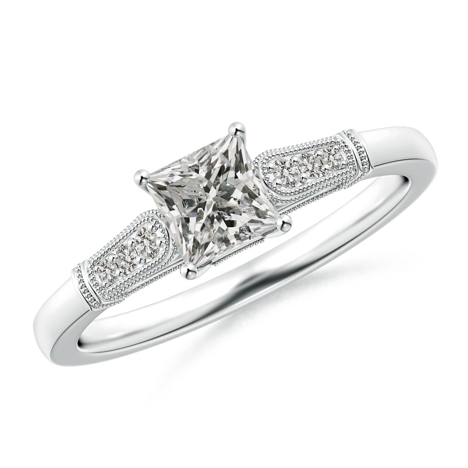 K, I3 / 0.6 CT / 14 KT White Gold