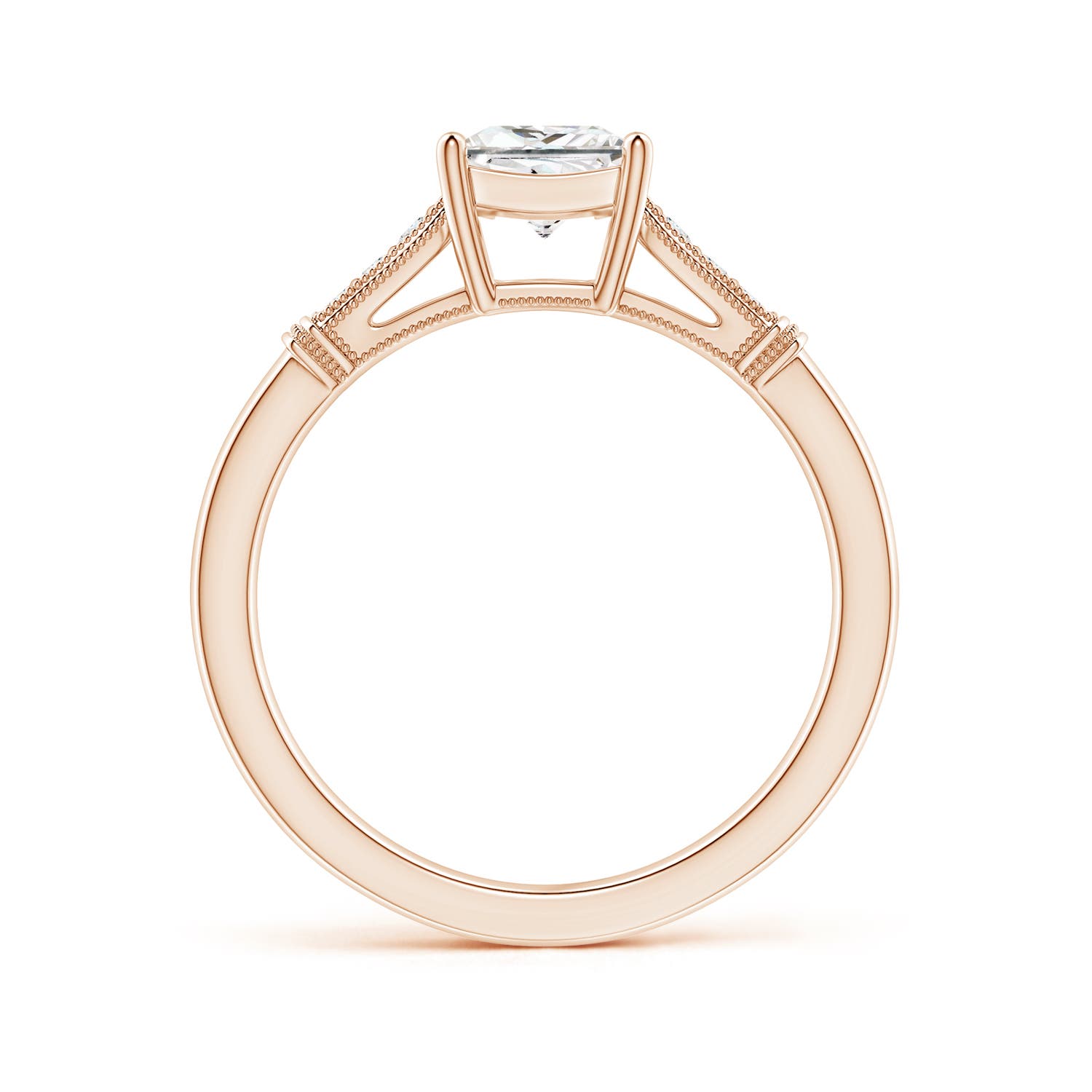 G, VS2 / 0.98 CT / 14 KT Rose Gold