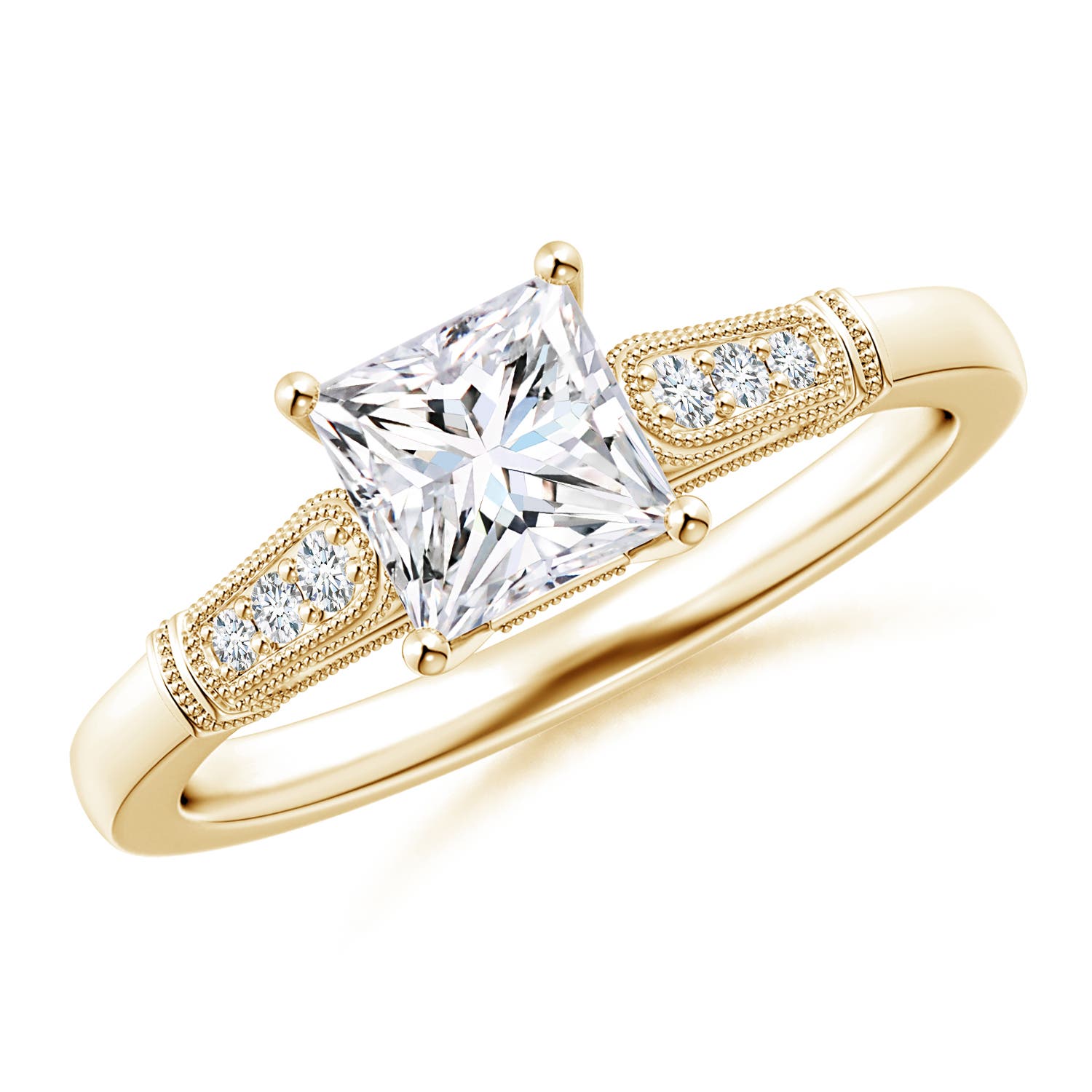 G, VS2 / 0.98 CT / 14 KT Yellow Gold