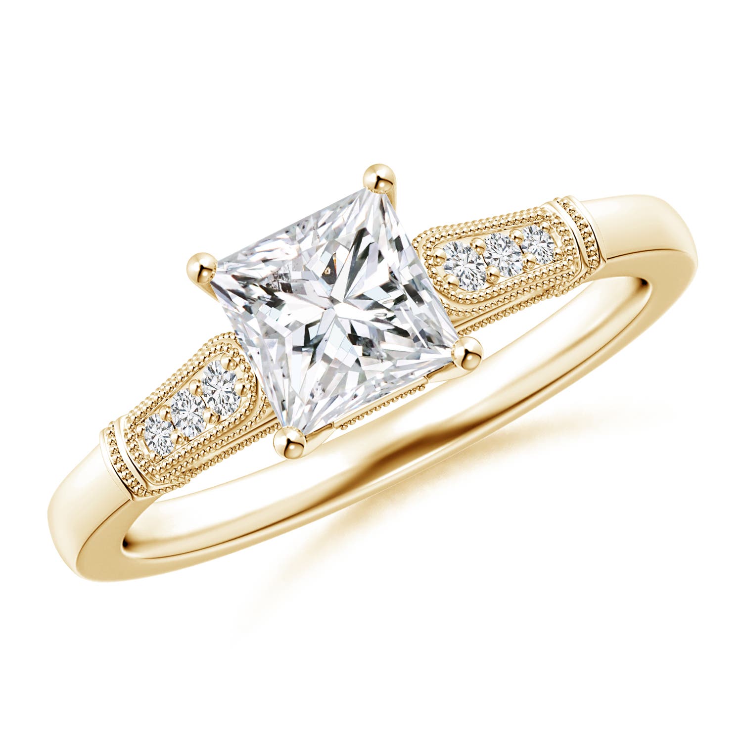 H, SI2 / 0.98 CT / 14 KT Yellow Gold