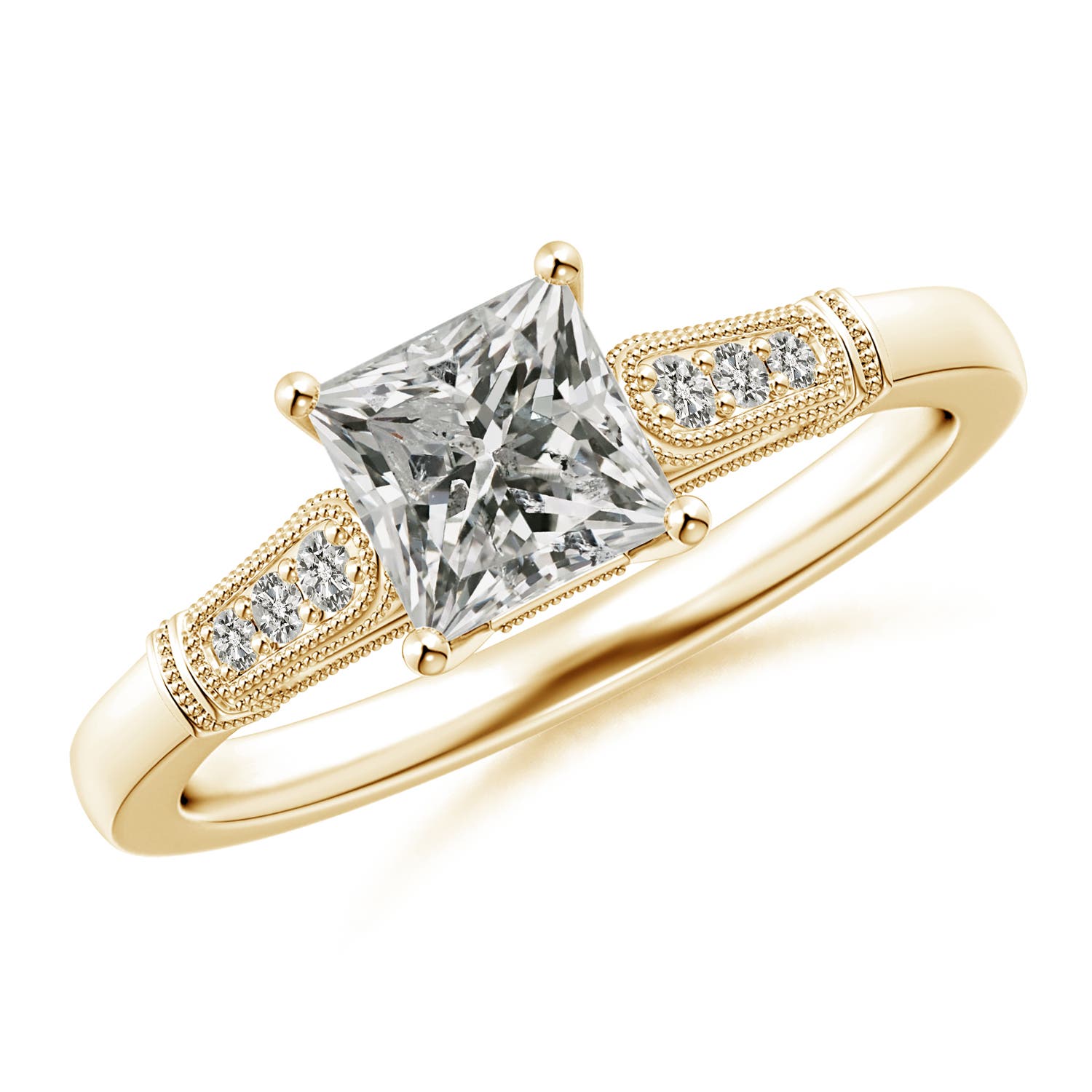 K, I3 / 0.98 CT / 14 KT Yellow Gold