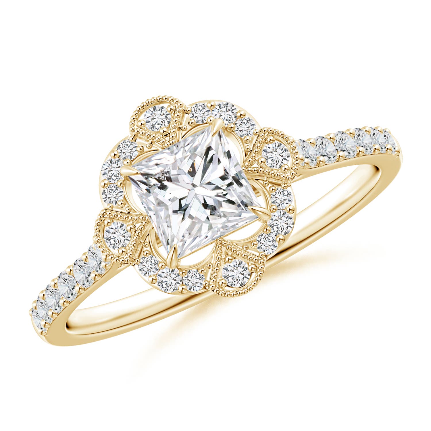 H, SI2 / 0.9 CT / 14 KT Yellow Gold