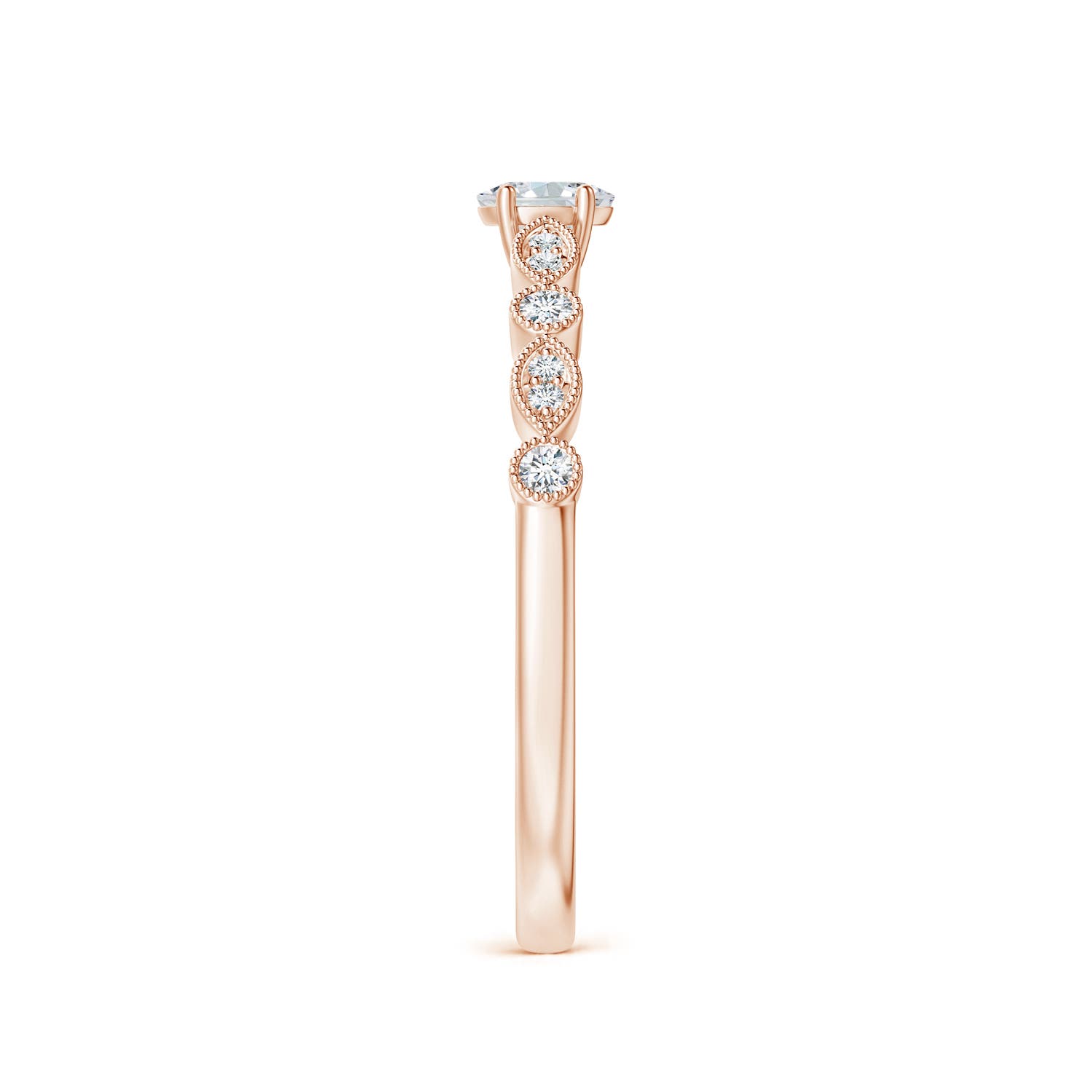 F-G, VS / 0.25 CT / 18 KT Rose Gold