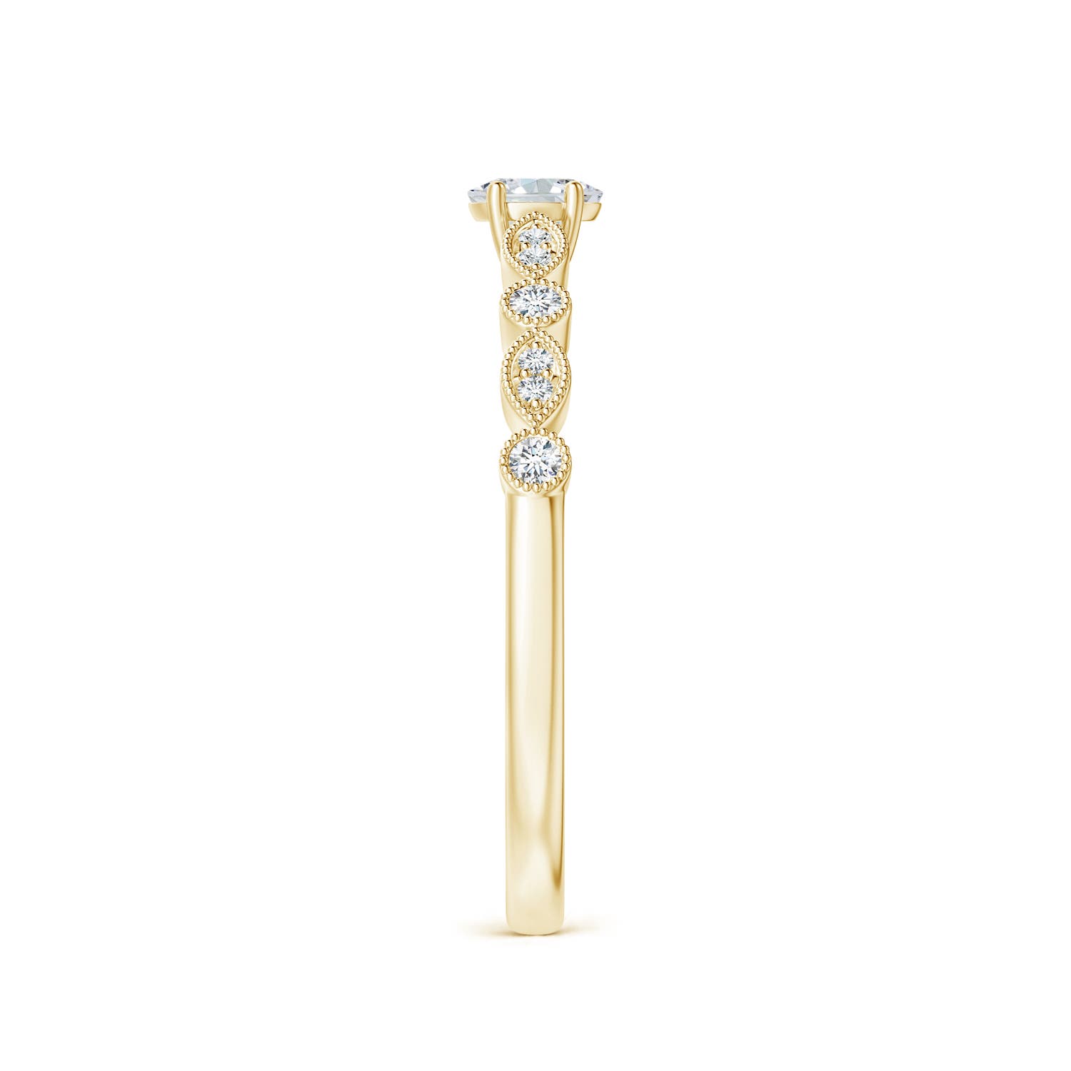 F-G, VS / 0.25 CT / 18 KT Yellow Gold