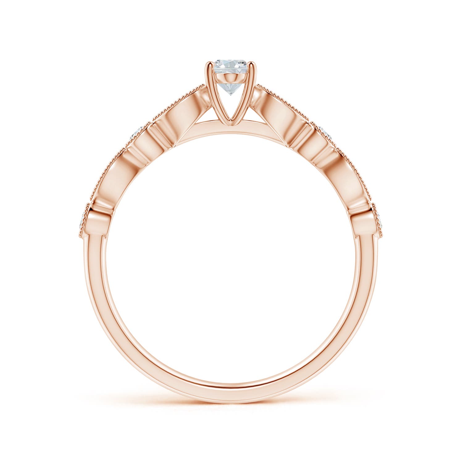 F-G, VS / 0.38 CT / 18 KT Rose Gold