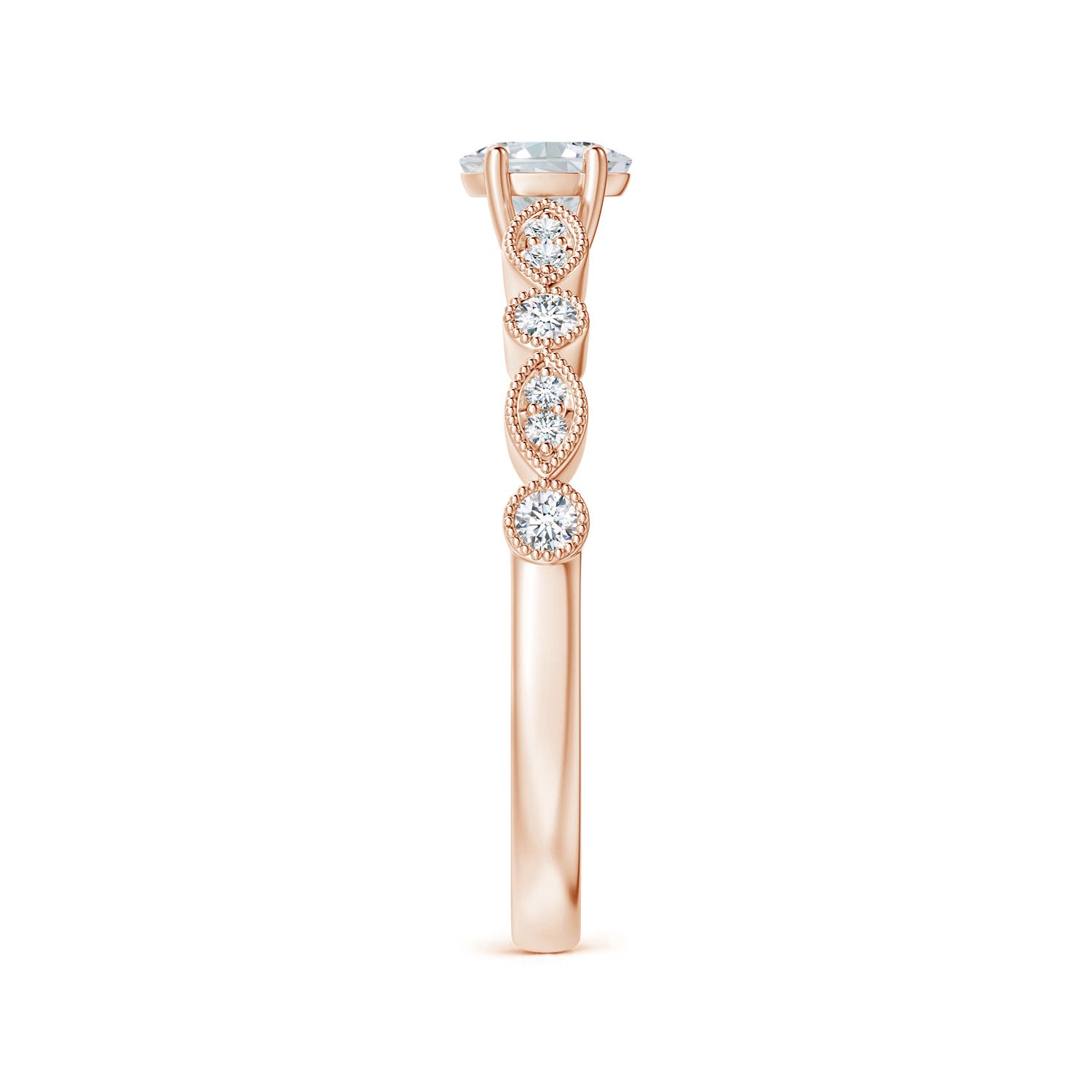 F-G, VS / 0.38 CT / 18 KT Rose Gold