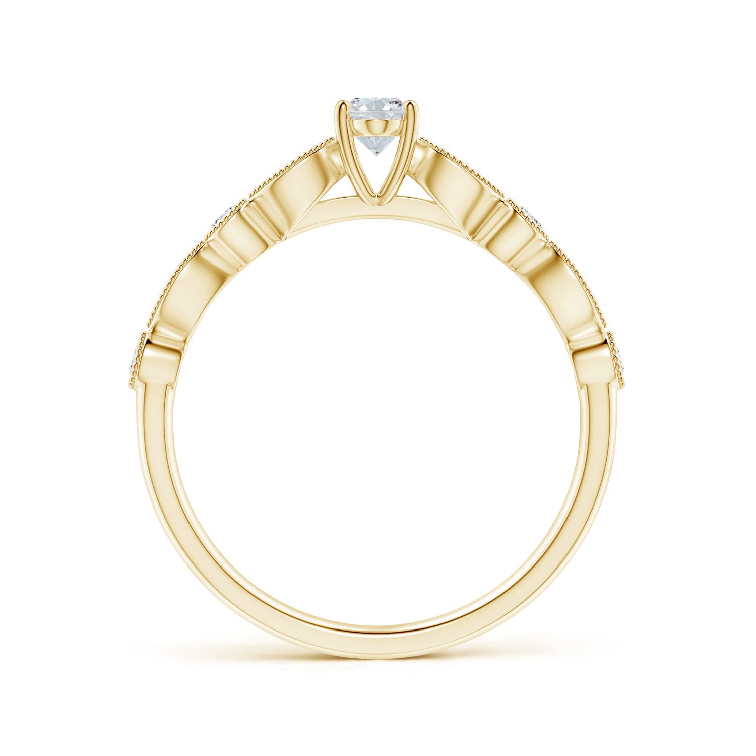 F-G, VS / 0.38 CT / 18 KT Yellow Gold