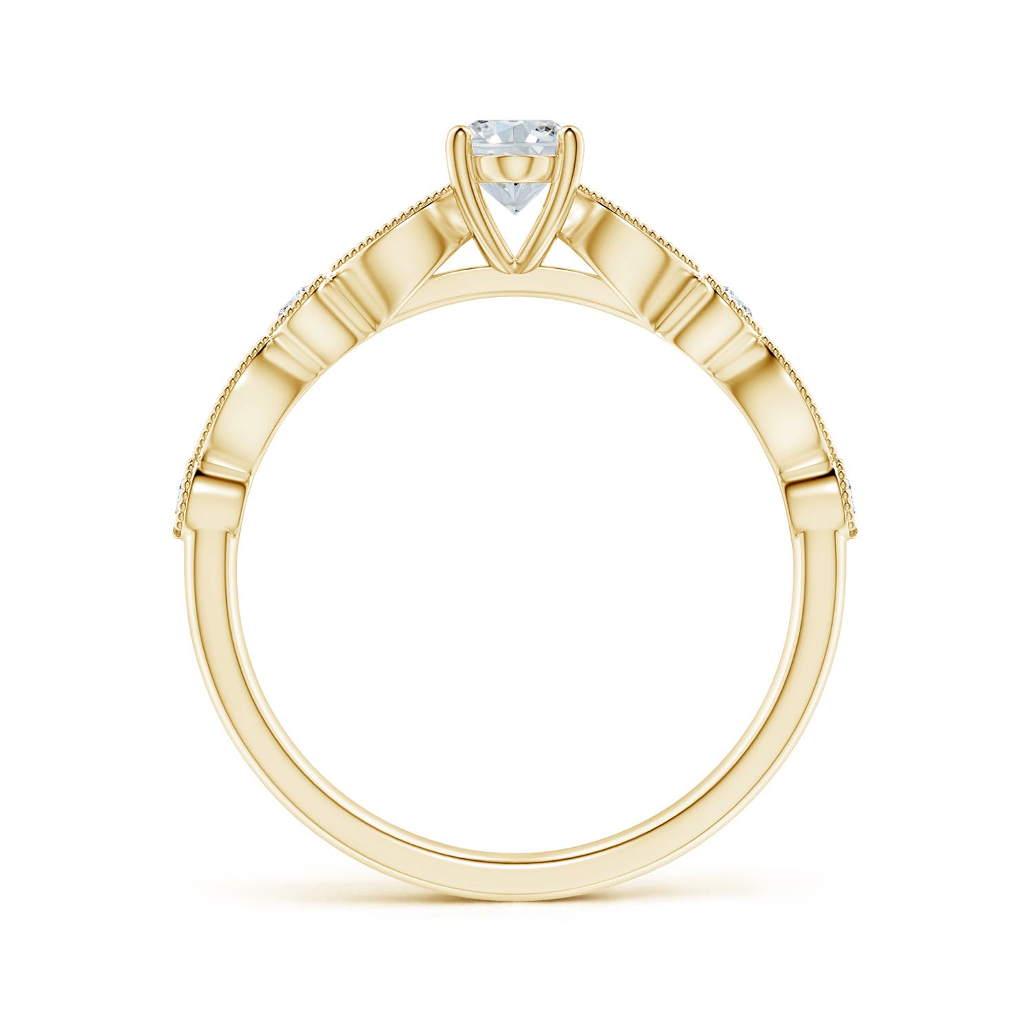 F-G, VS / 0.62 CT / 18 KT Yellow Gold