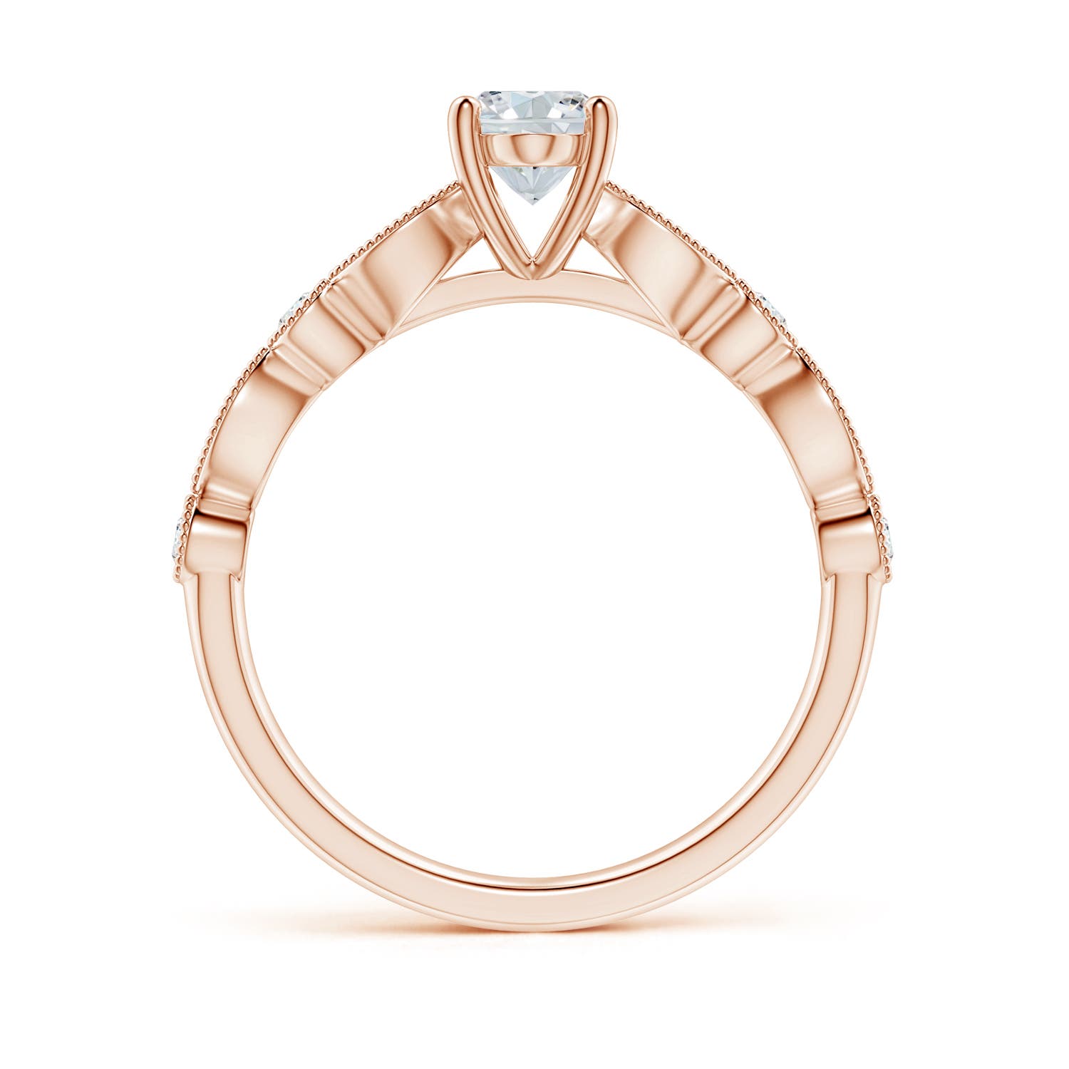 F-G, VS / 0.87 CT / 18 KT Rose Gold