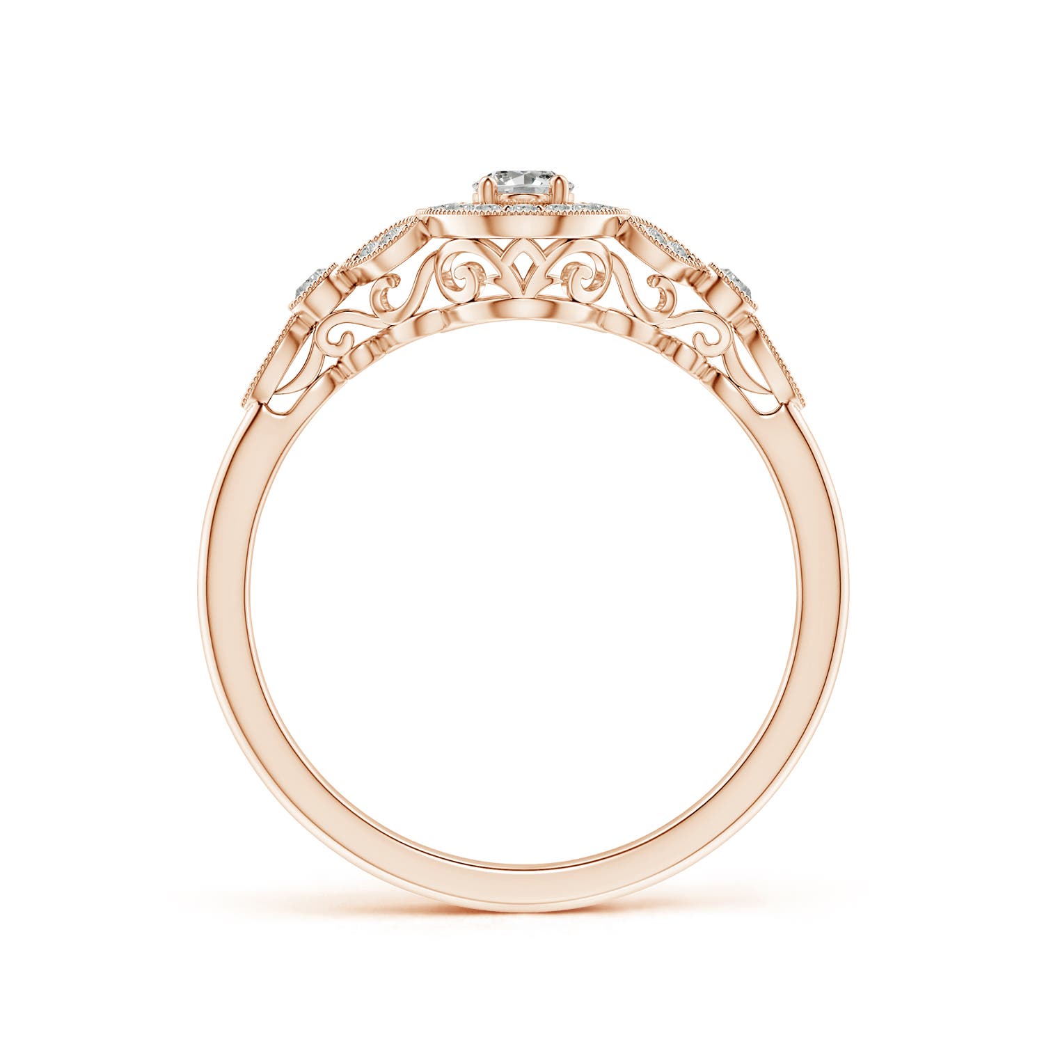 K, I3 / 0.49 CT / 14 KT Rose Gold