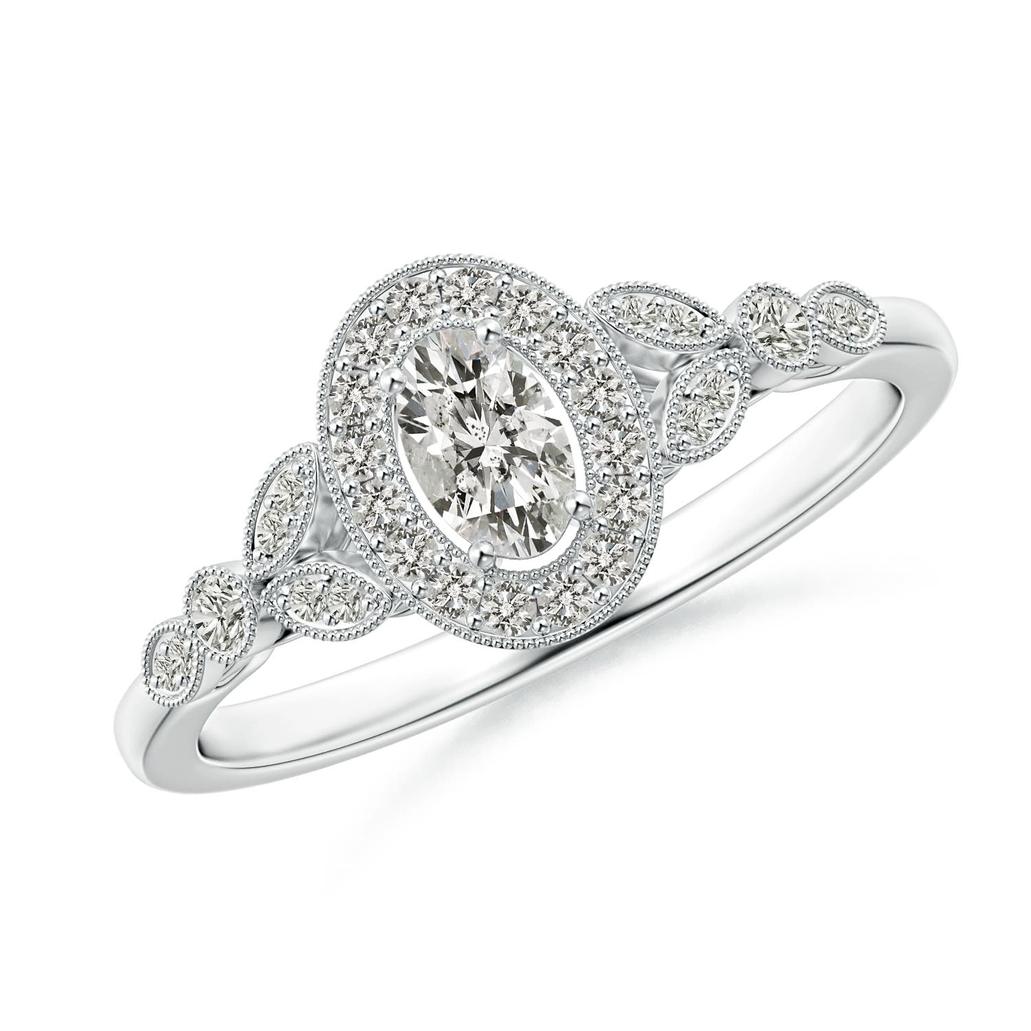 K, I3 / 0.49 CT / 14 KT White Gold