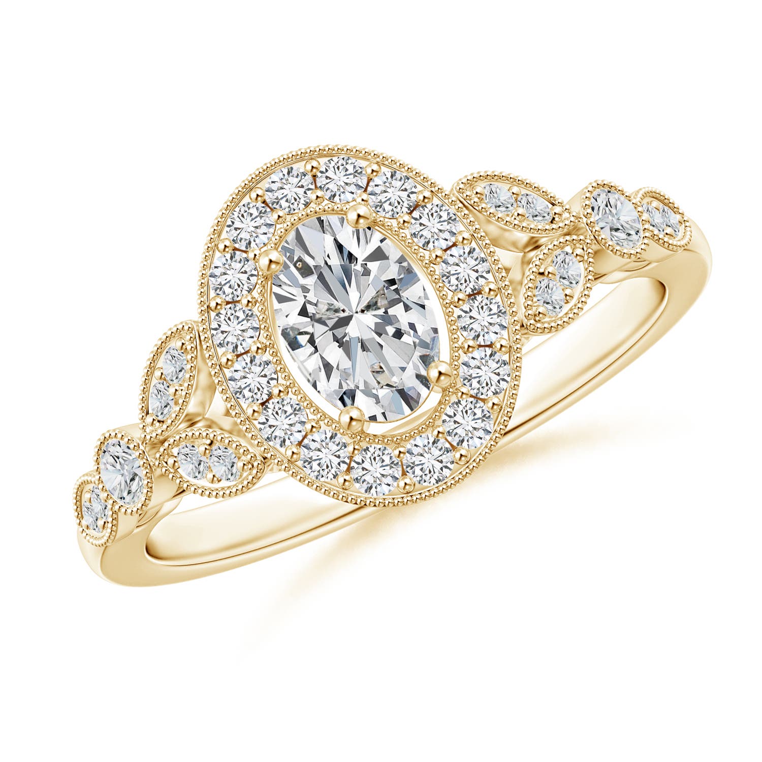 H, SI2 / 0.75 CT / 14 KT Yellow Gold