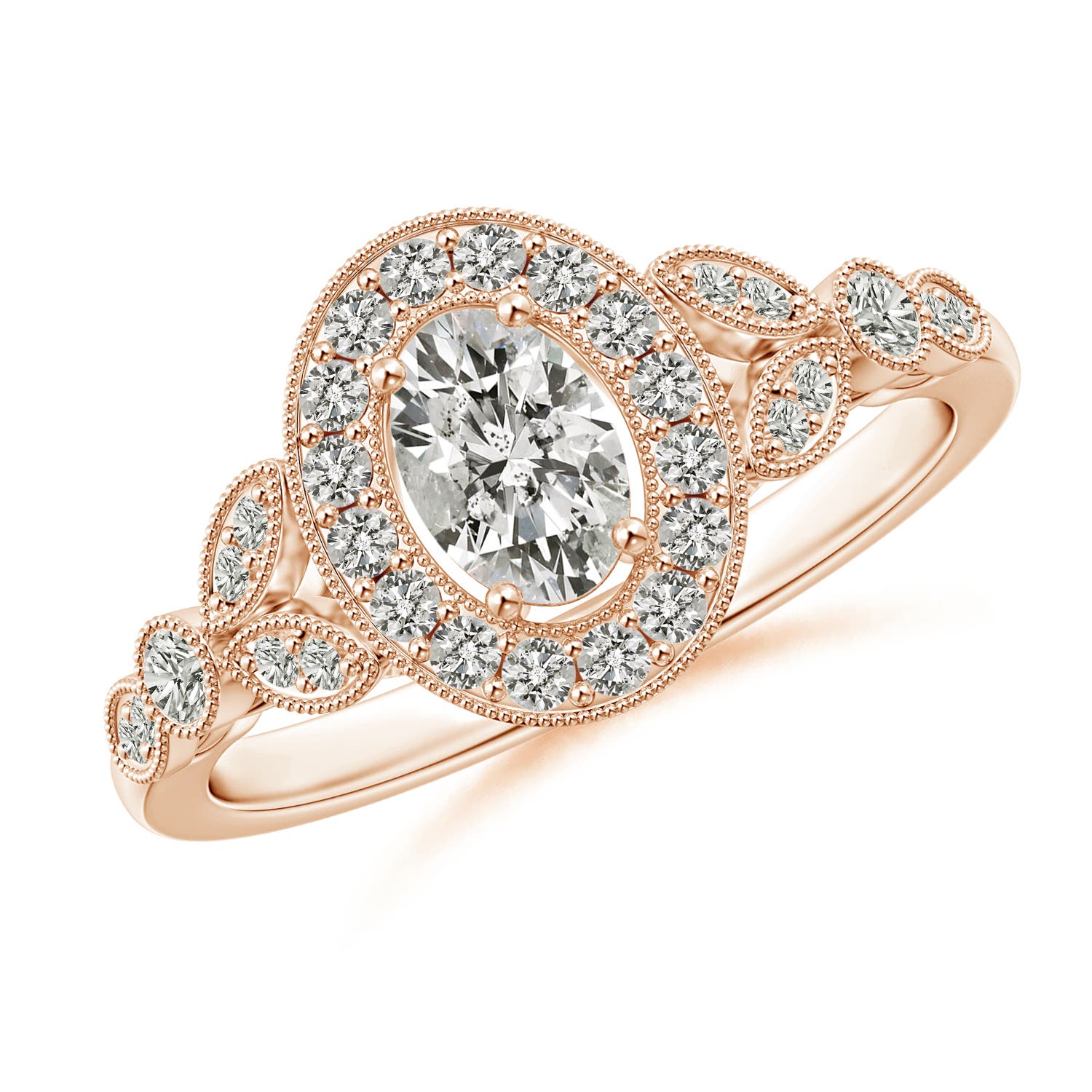 K, I3 / 0.75 CT / 14 KT Rose Gold