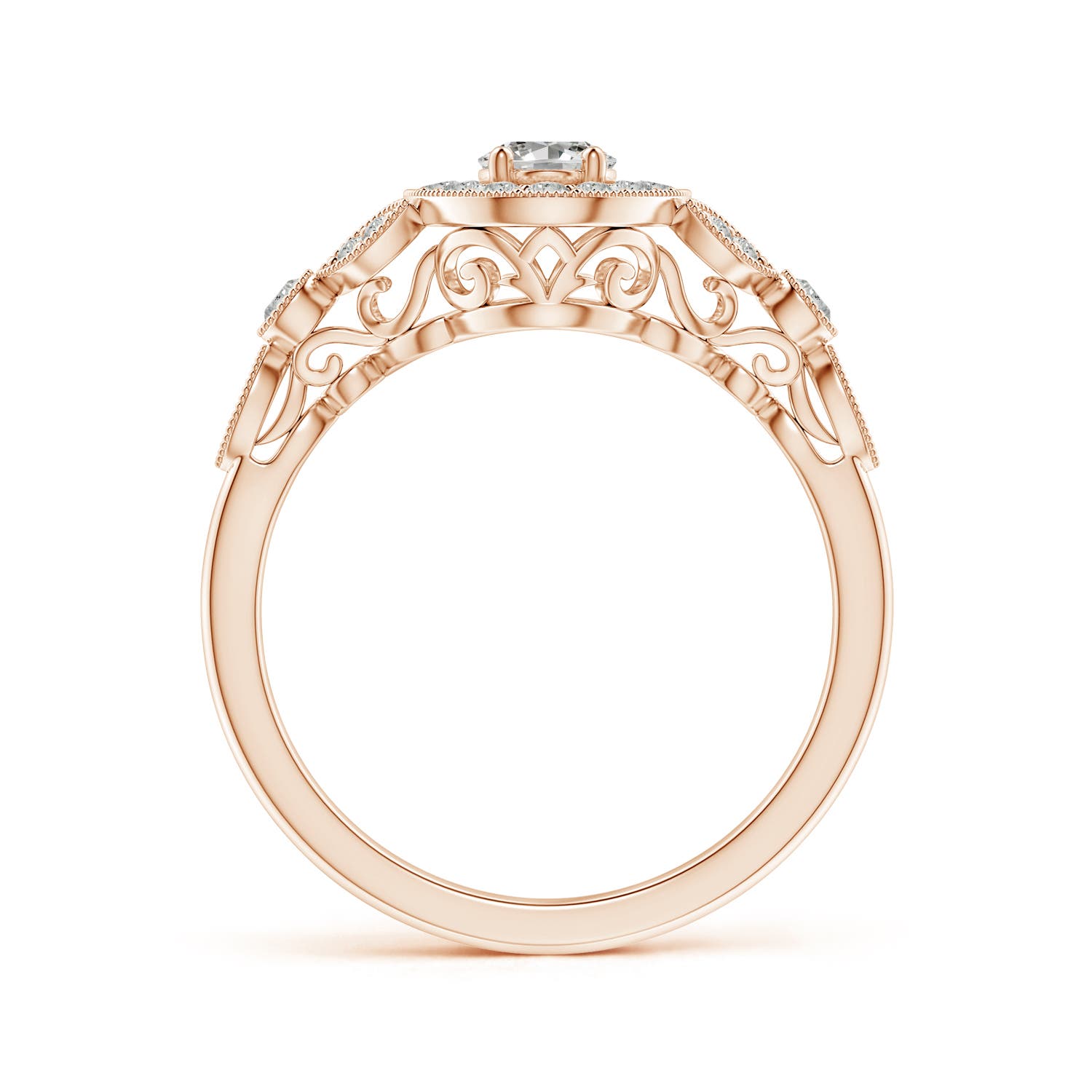 K, I3 / 0.75 CT / 14 KT Rose Gold