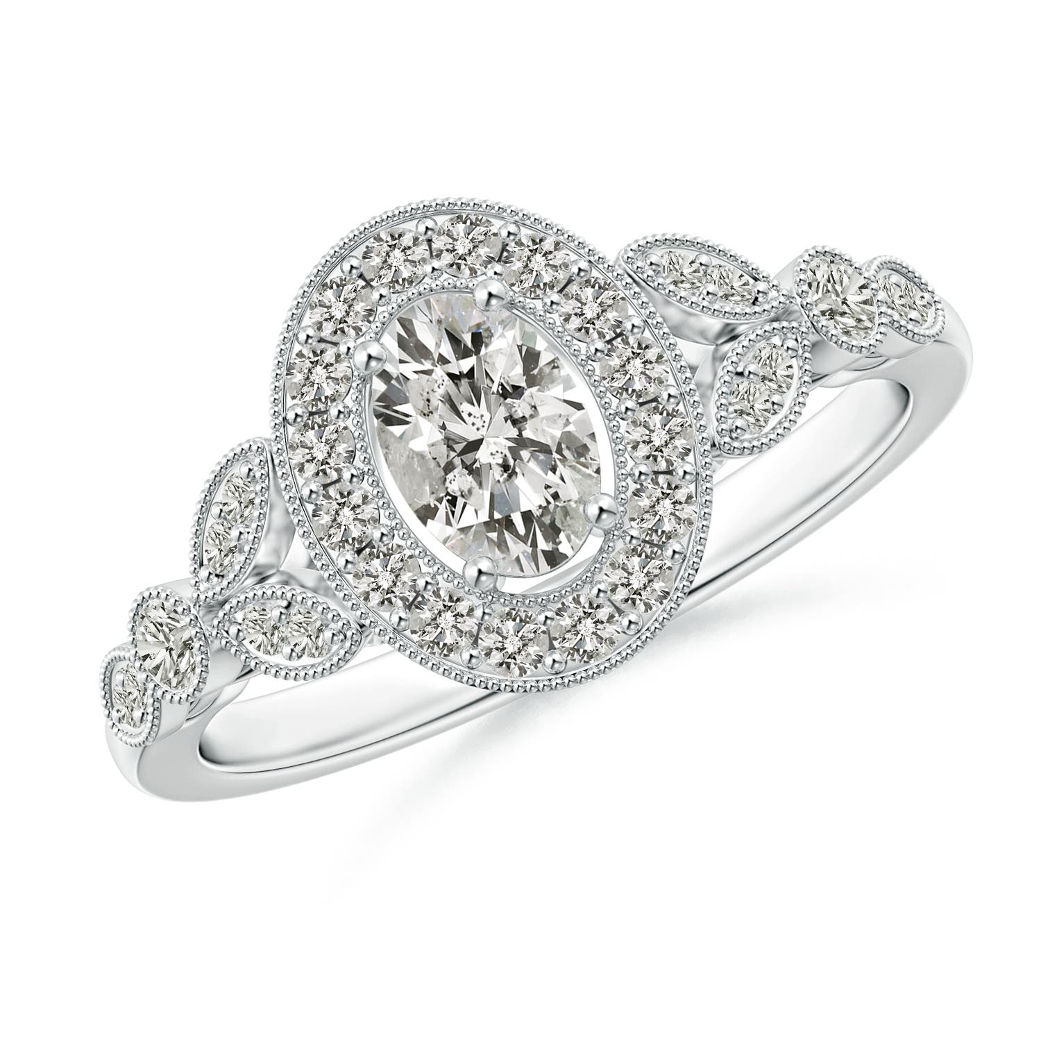 K, I3 / 0.75 CT / 14 KT White Gold