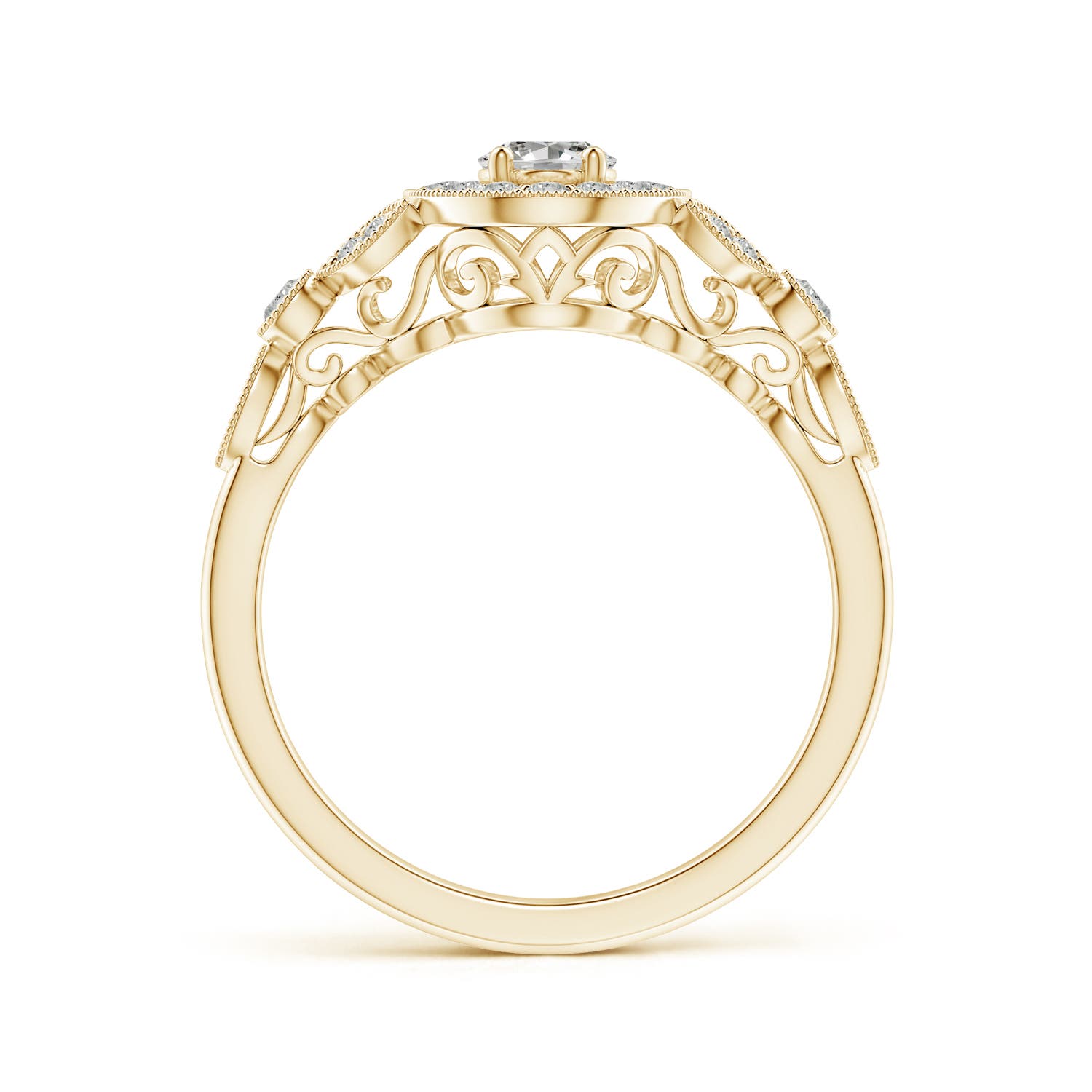 K, I3 / 0.75 CT / 14 KT Yellow Gold