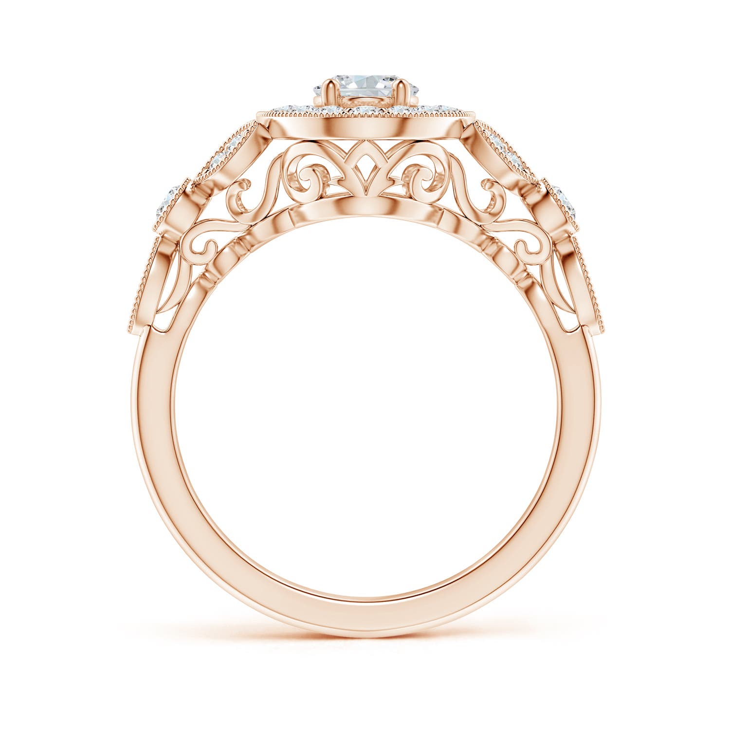 F-G, VS / 1.05 CT / 14 KT Rose Gold