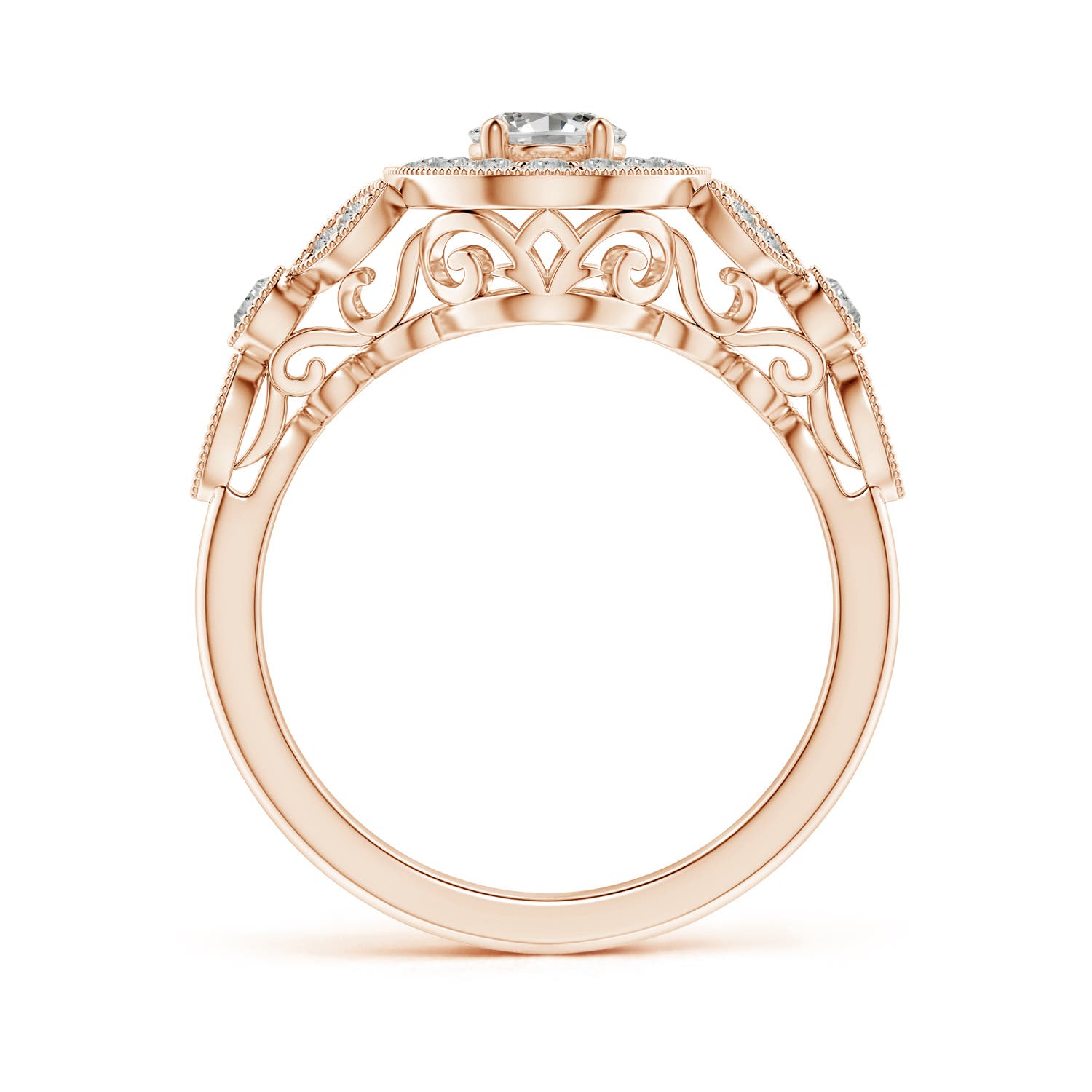 K, I3 / 1.16 CT / 14 KT Rose Gold