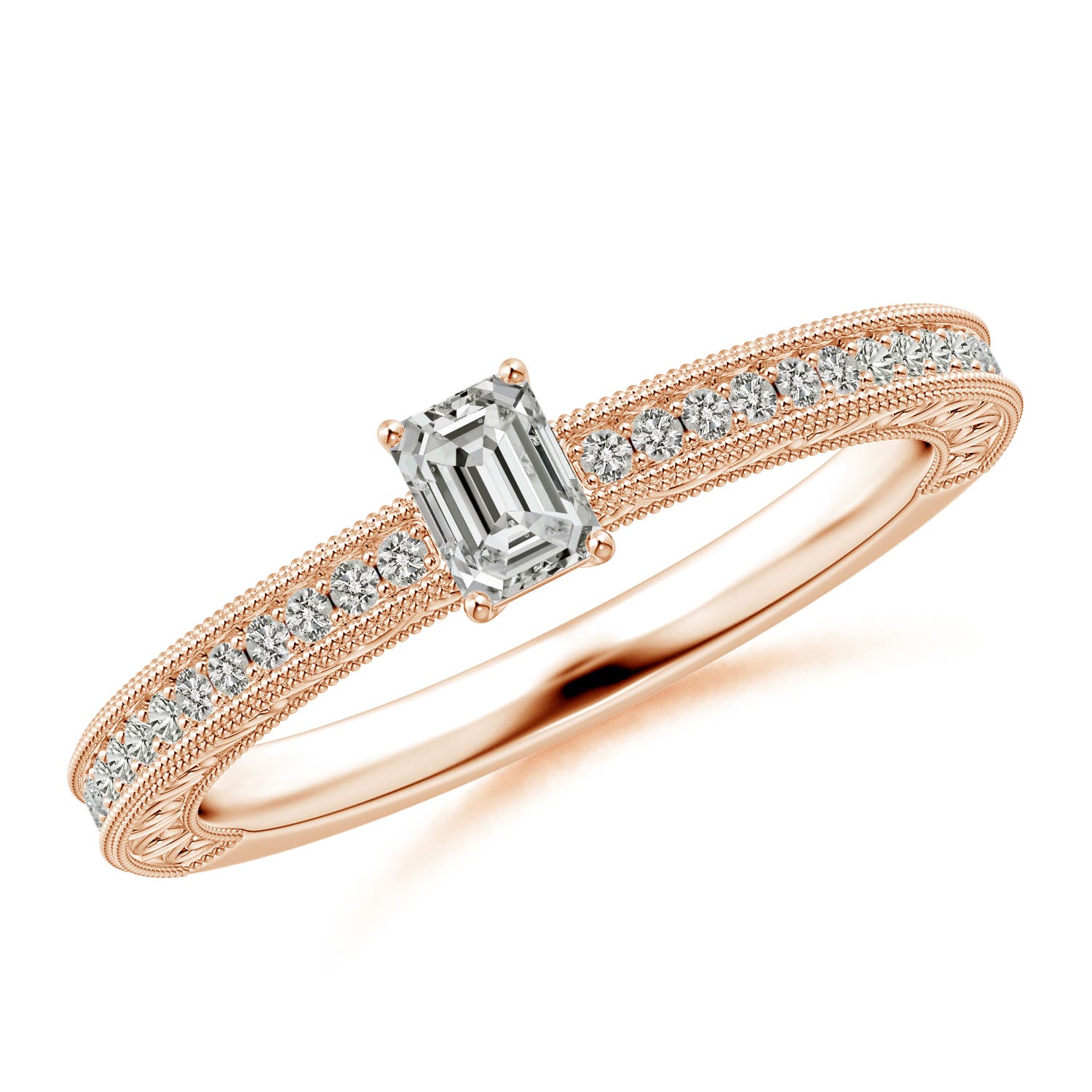 K, I3 / 0.39 CT / 14 KT Rose Gold