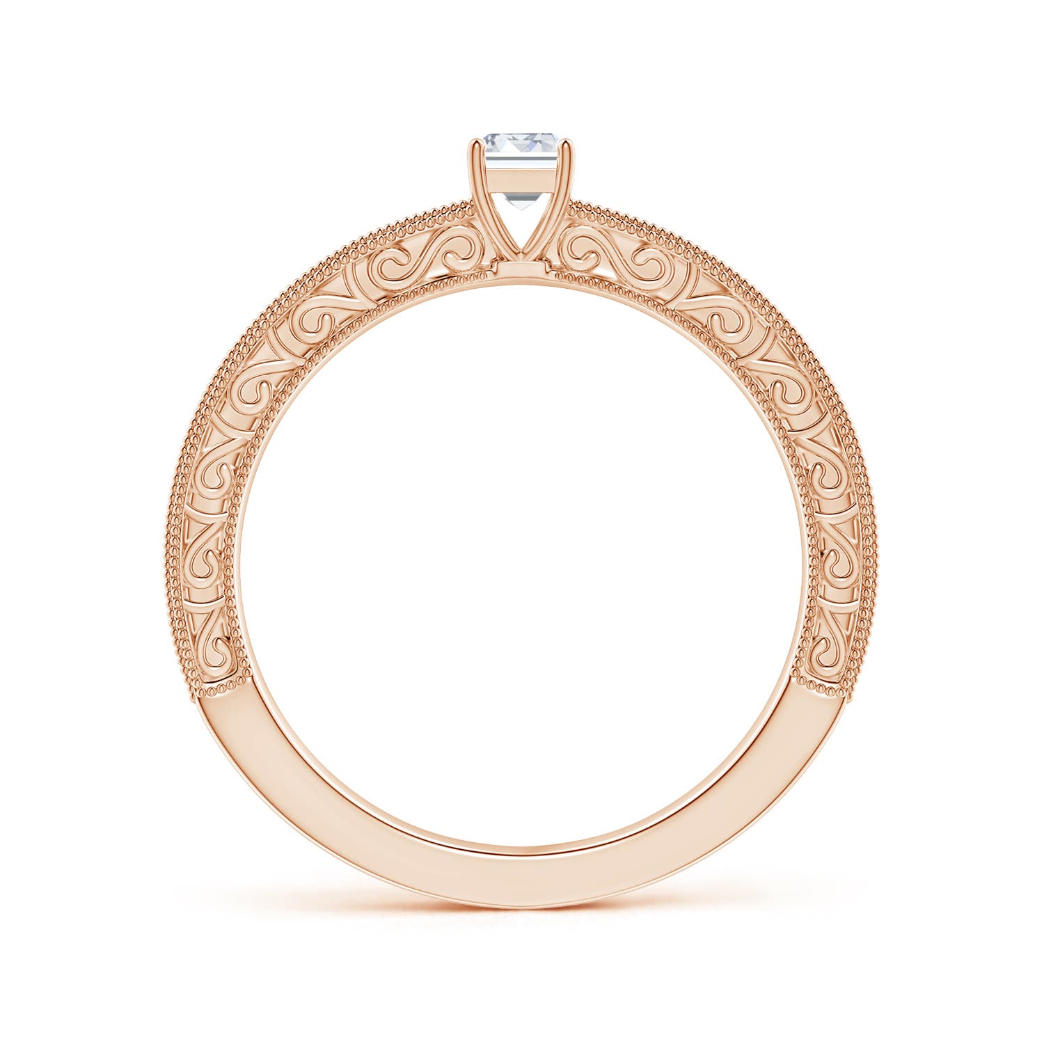 F-G, VS / 0.51 CT / 14 KT Rose Gold