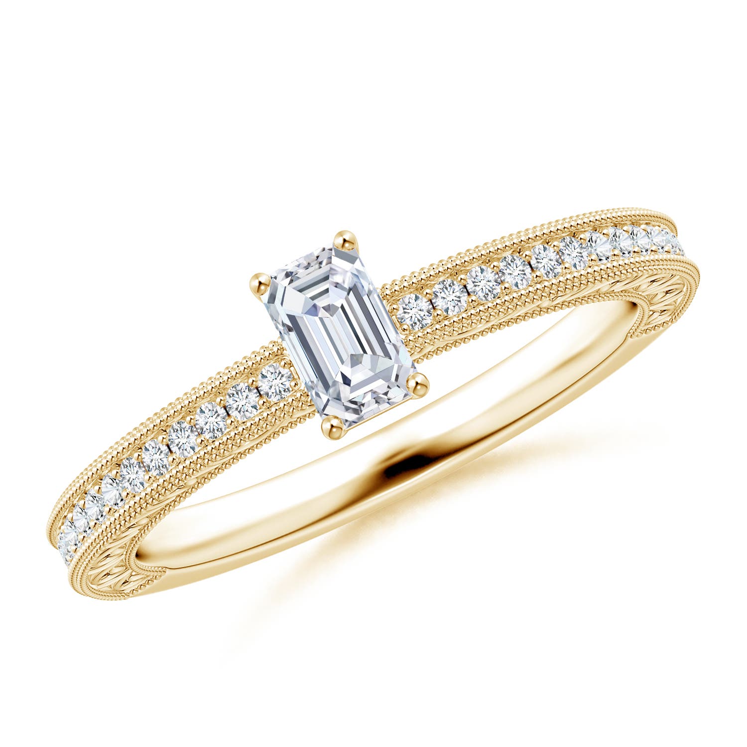 F-G, VS / 0.51 CT / 14 KT Yellow Gold