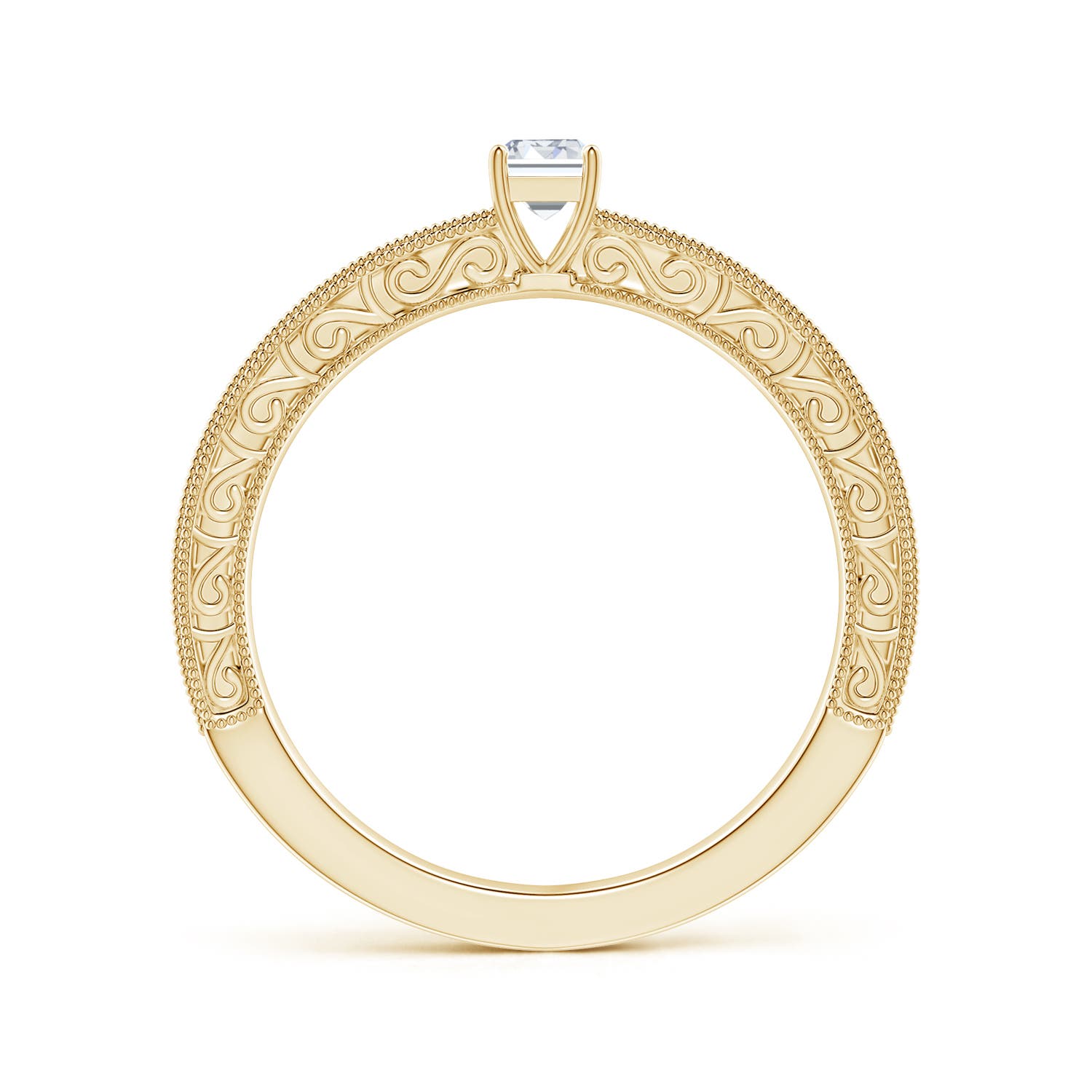 F-G, VS / 0.51 CT / 14 KT Yellow Gold