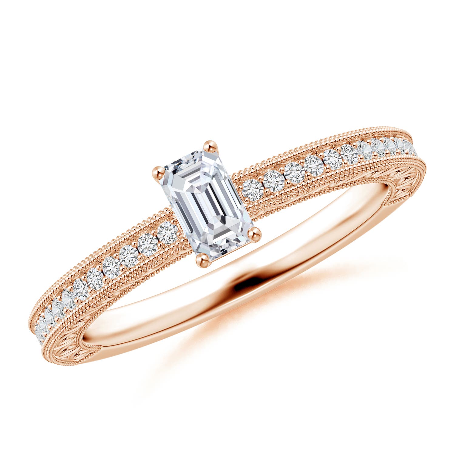 H, SI2 / 0.51 CT / 14 KT Rose Gold