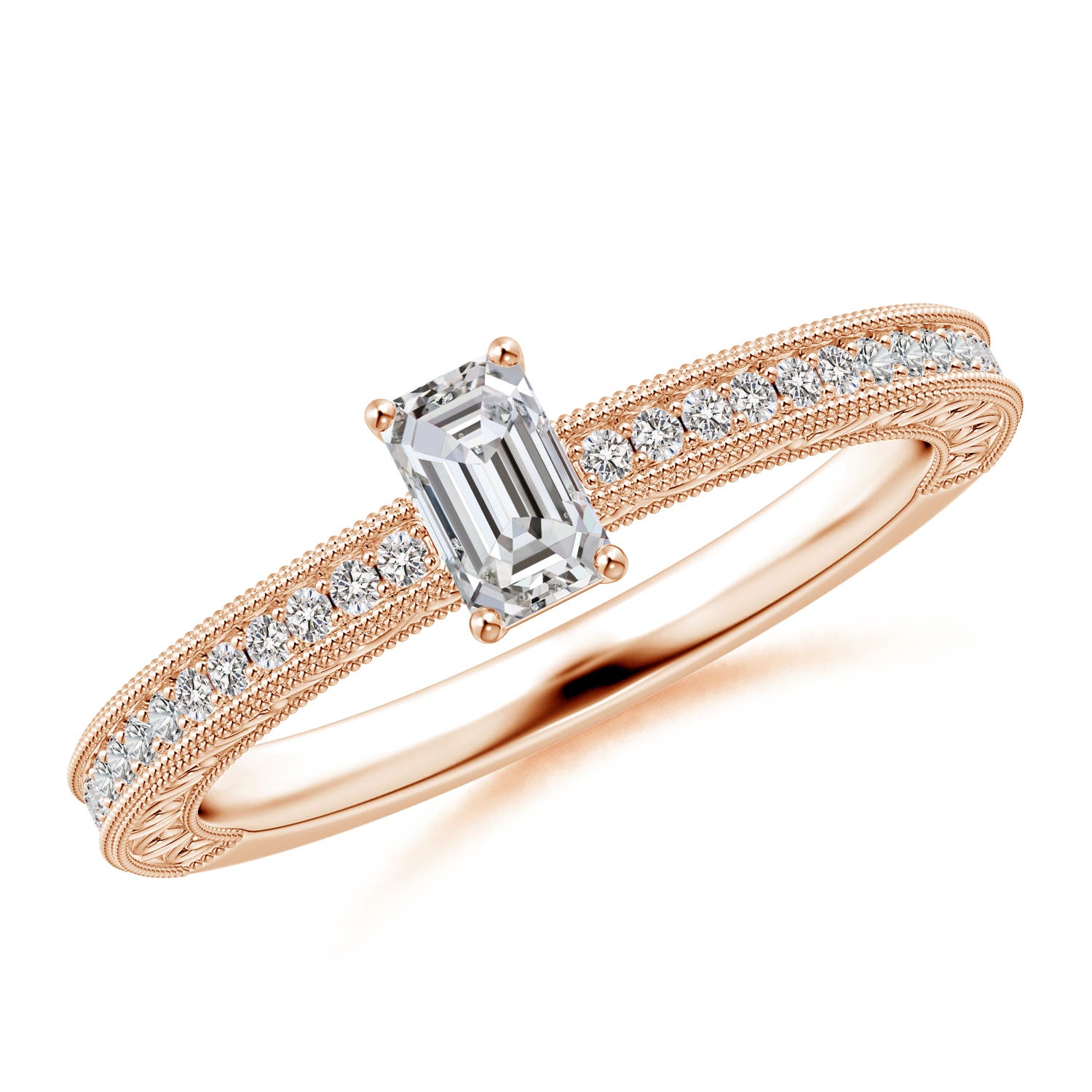 I-J, I1-I2 / 0.51 CT / 14 KT Rose Gold