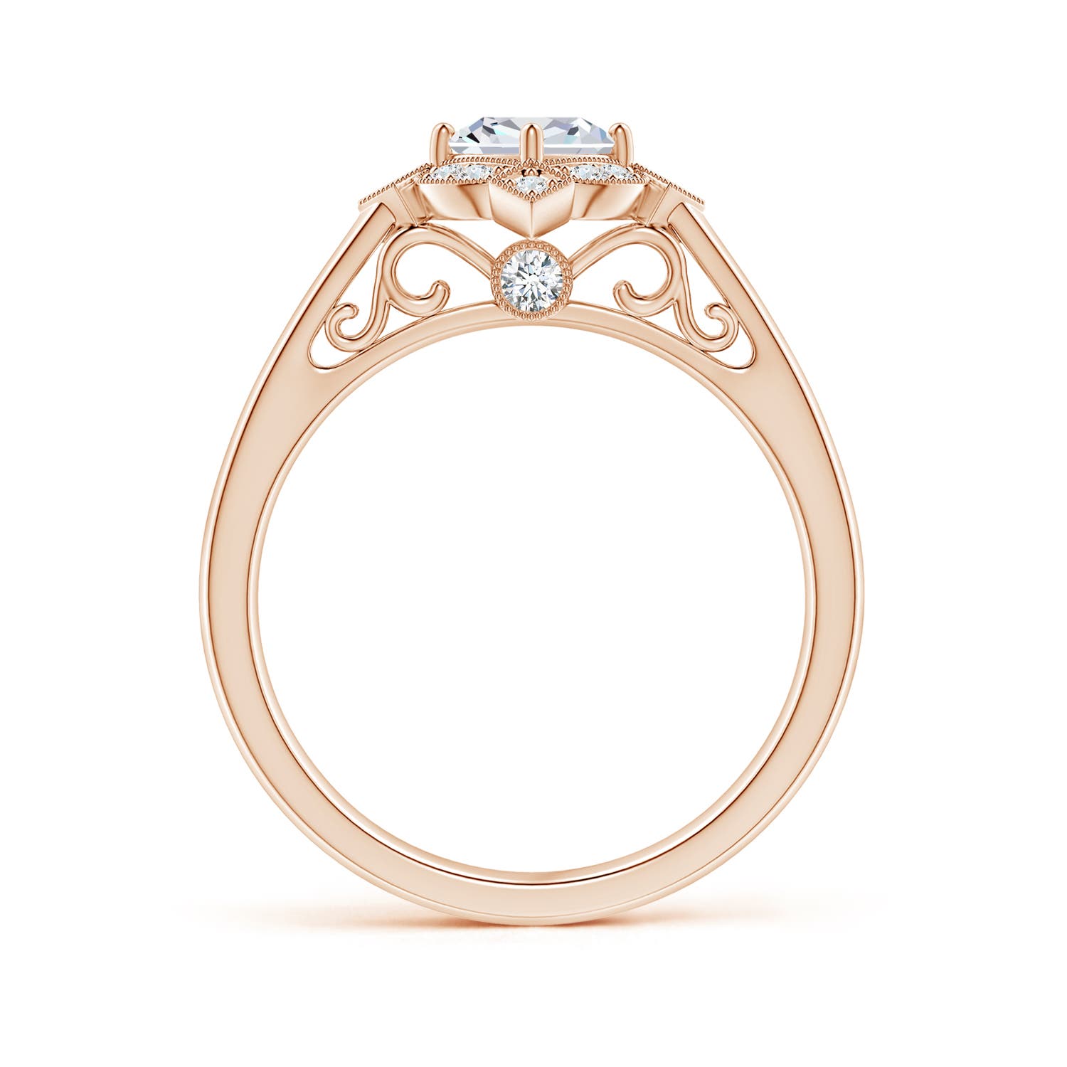 G, VS2 / 0.51 CT / 14 KT Rose Gold