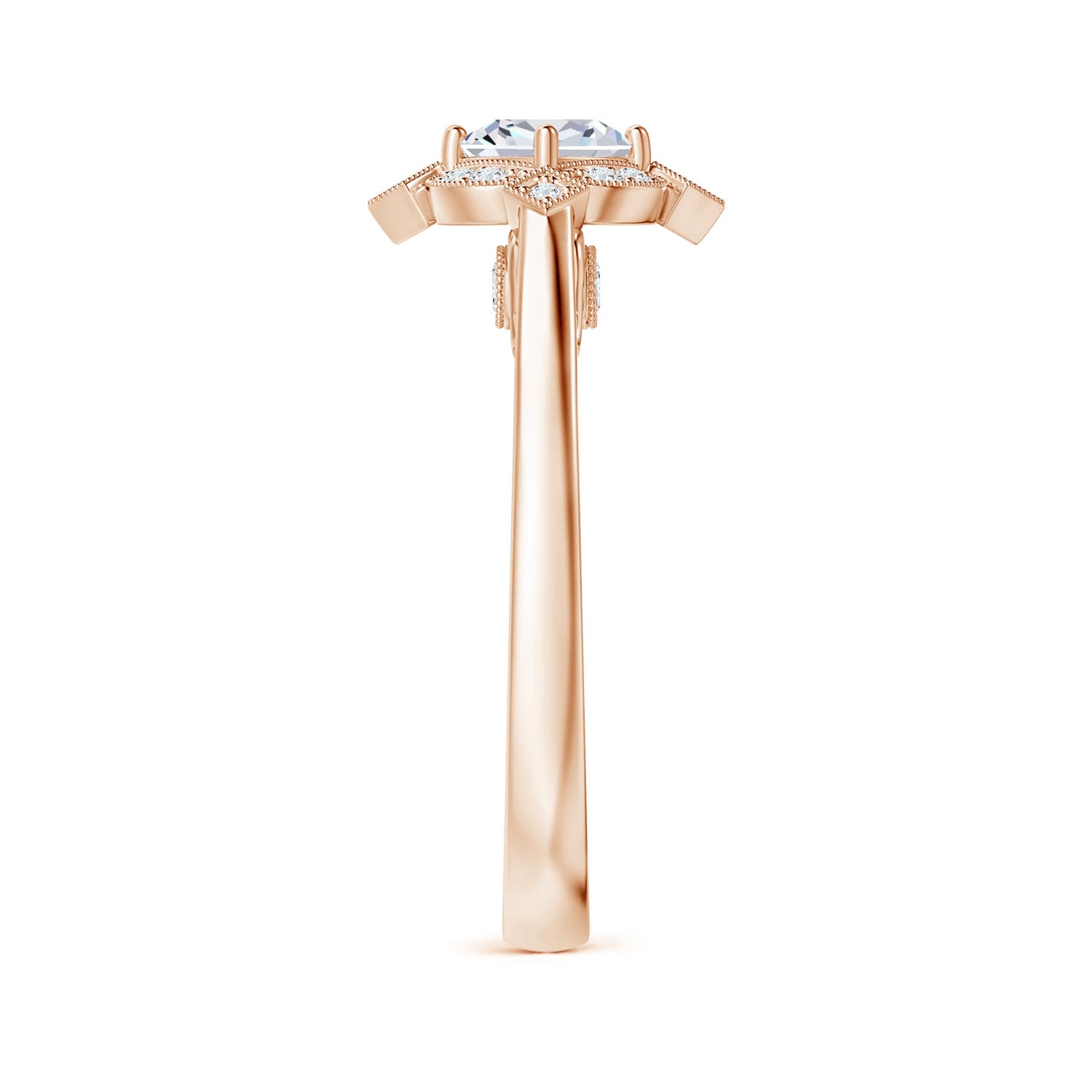 G, VS2 / 0.51 CT / 14 KT Rose Gold