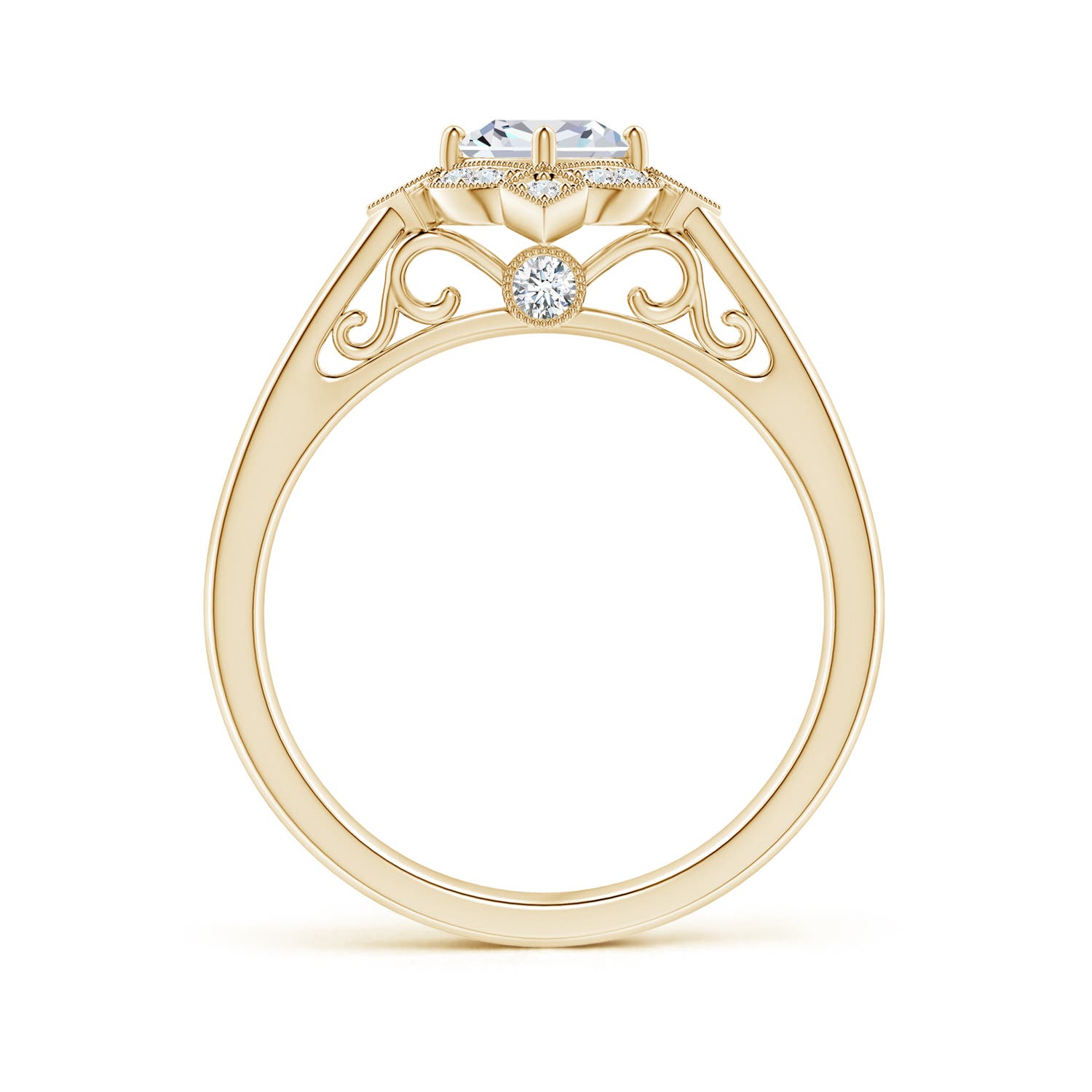 G, VS2 / 0.51 CT / 14 KT Yellow Gold