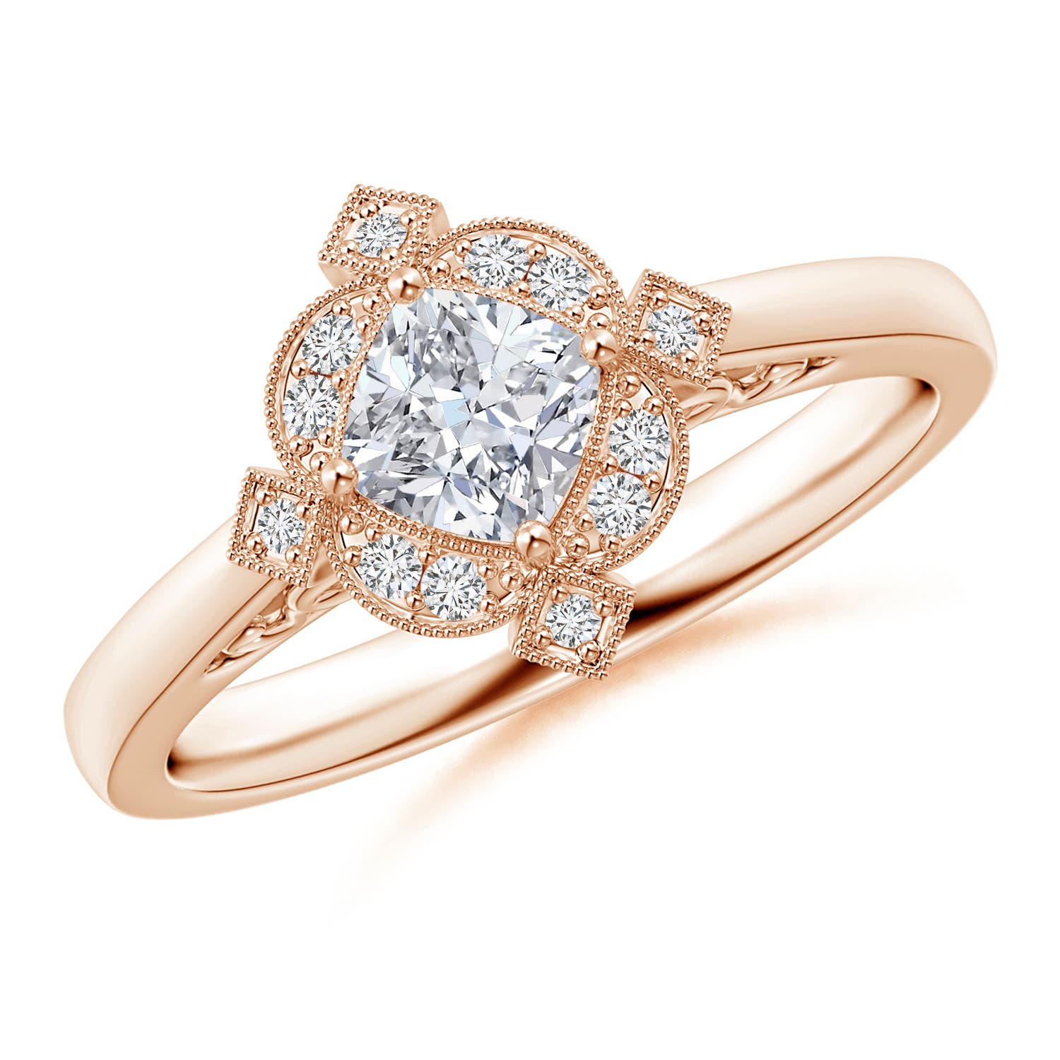 H, SI2 / 0.51 CT / 14 KT Rose Gold