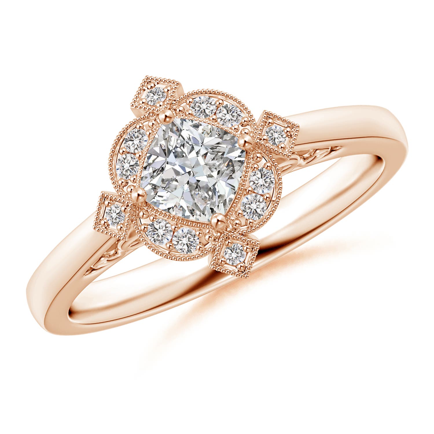 I-J, I1-I2 / 0.51 CT / 14 KT Rose Gold