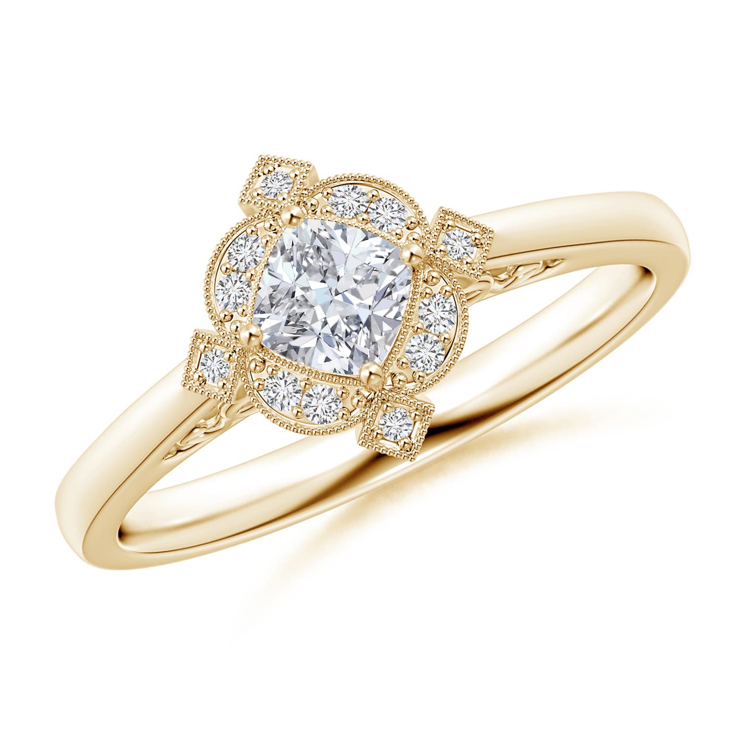 H, SI2 / 0.37 CT / 14 KT Yellow Gold