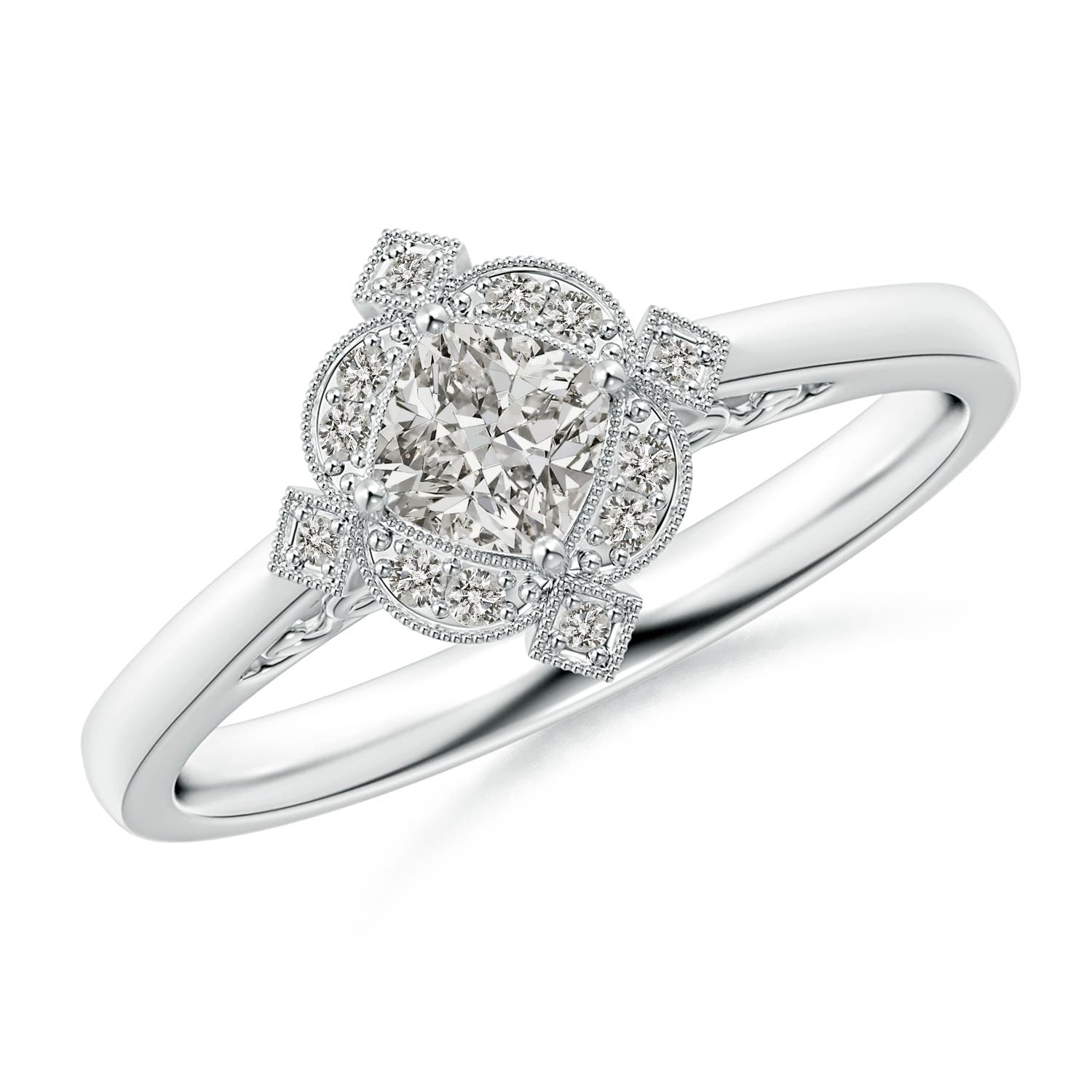 K, I3 / 0.37 CT / 14 KT White Gold