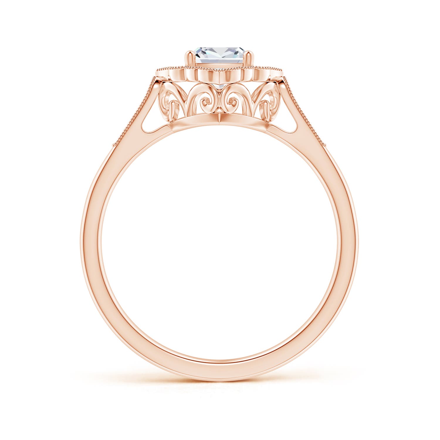 F-G, VS / 0.51 CT / 14 KT Rose Gold