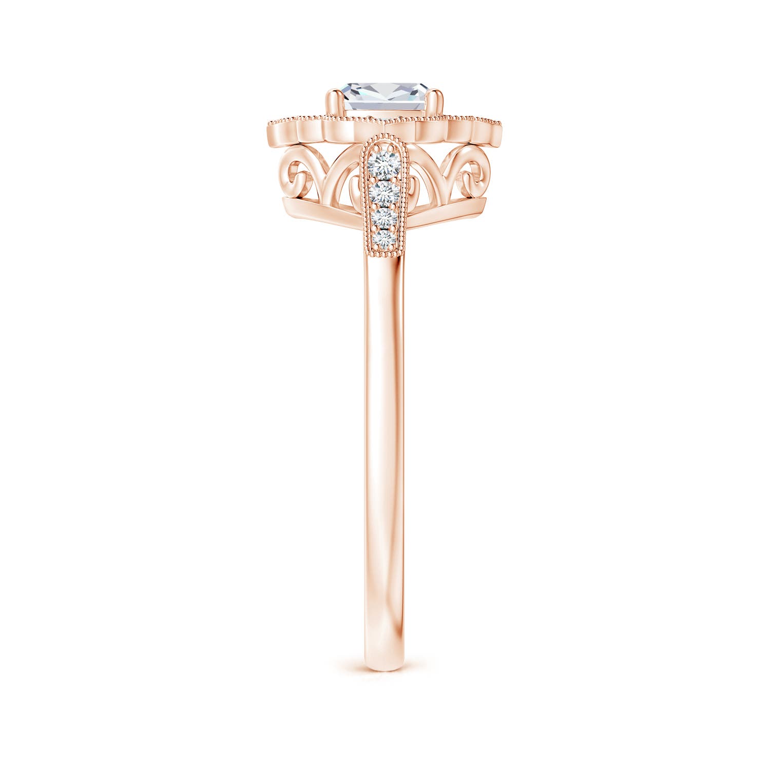 F-G, VS / 0.51 CT / 14 KT Rose Gold