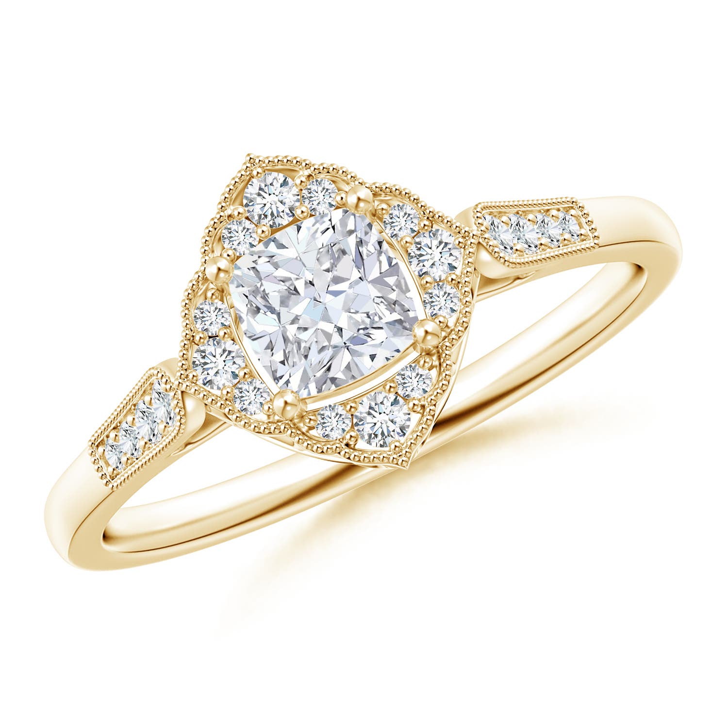 F-G, VS / 0.51 CT / 14 KT Yellow Gold