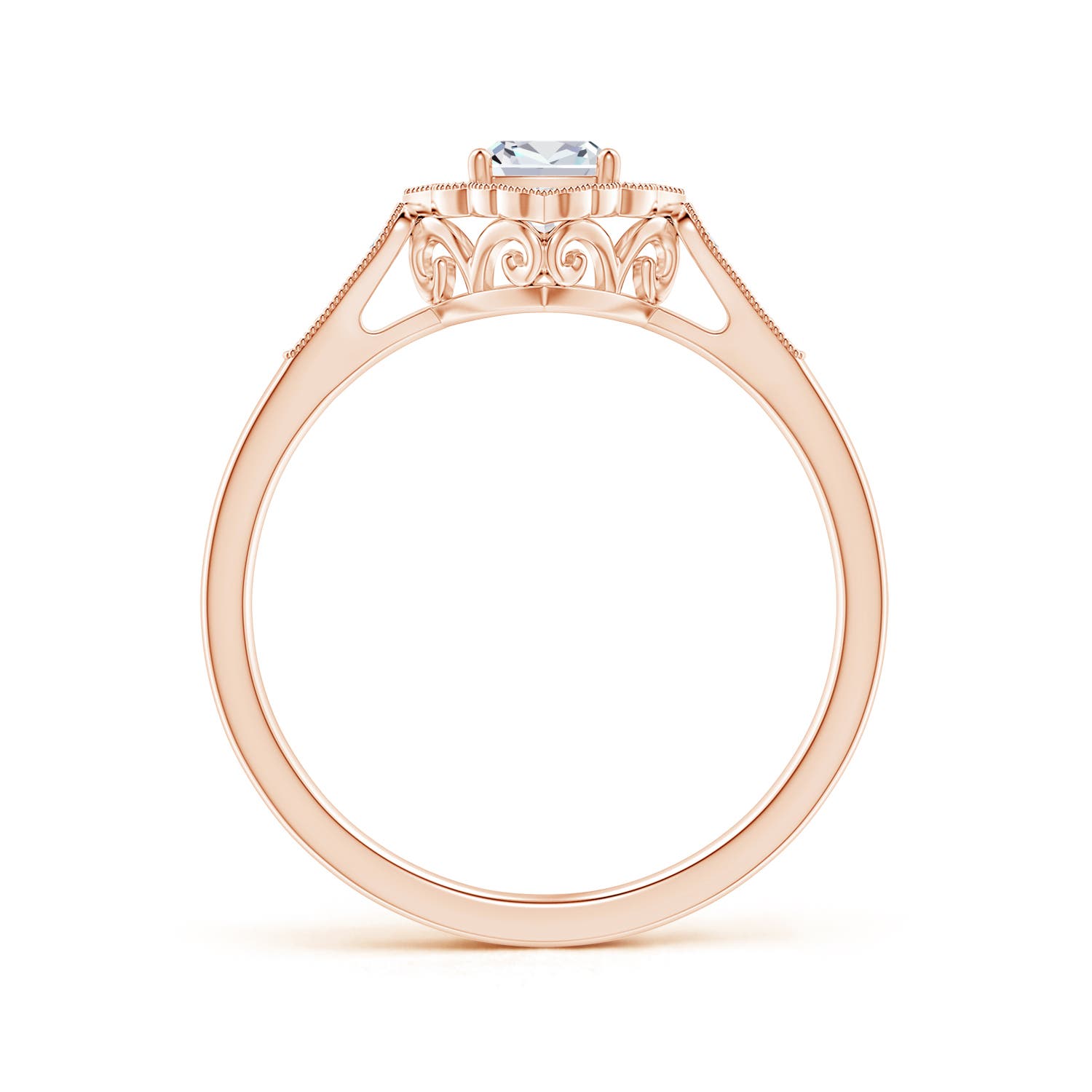 F-G, VS / 0.37 CT / 14 KT Rose Gold