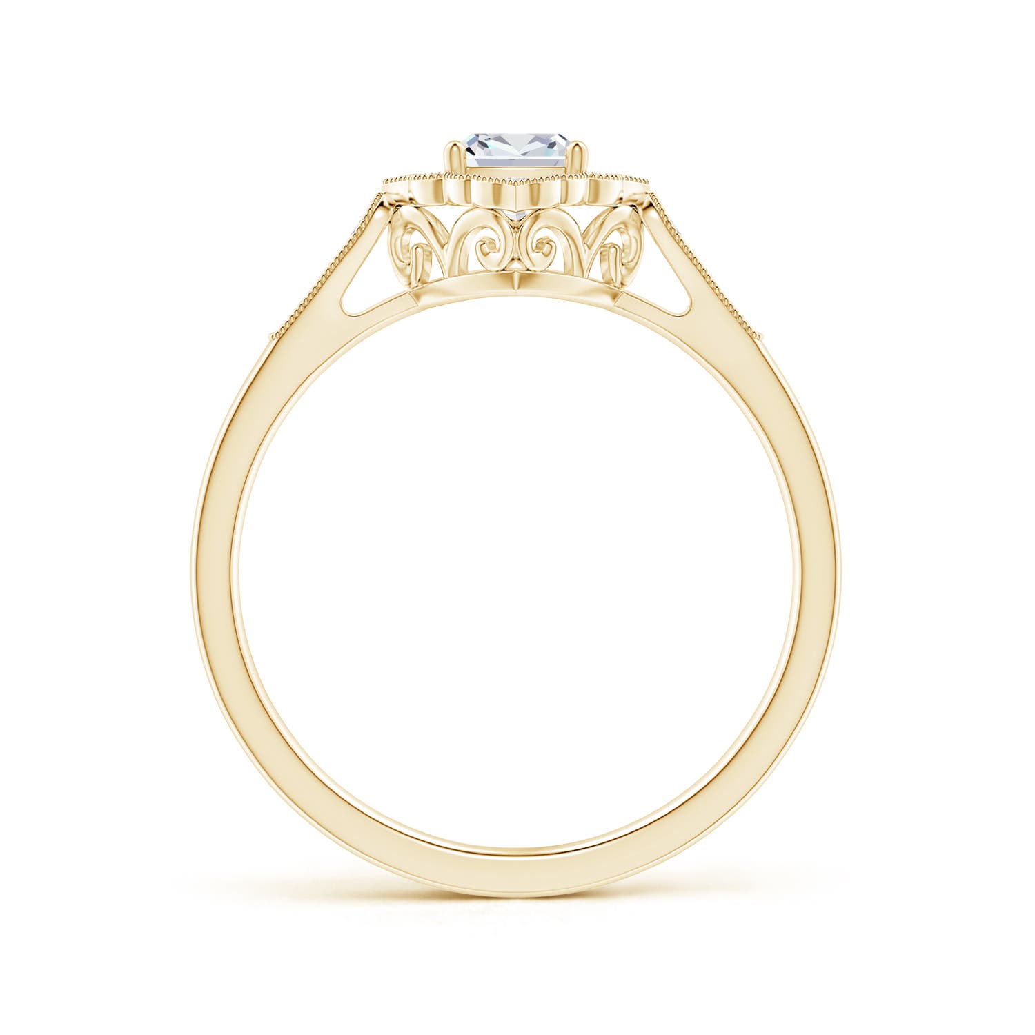 F-G, VS / 0.37 CT / 14 KT Yellow Gold