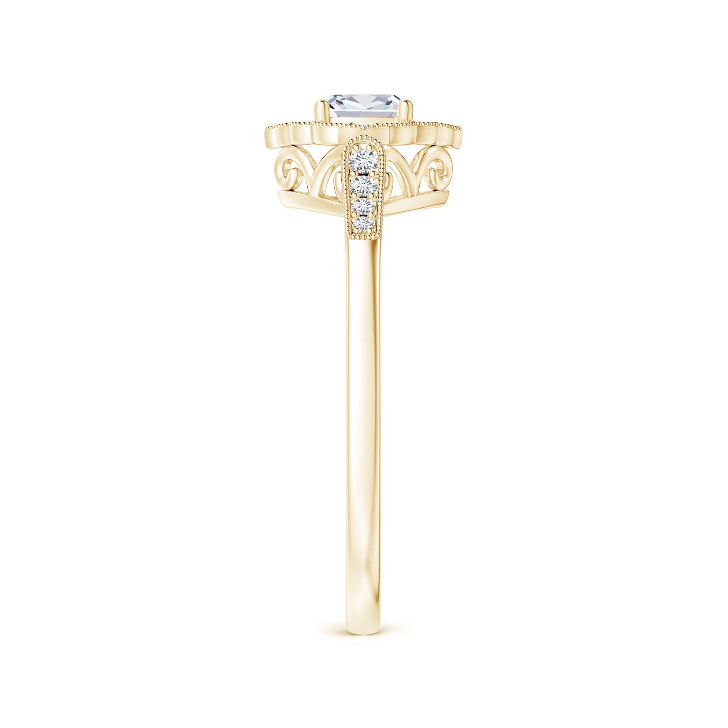 F-G, VS / 0.37 CT / 14 KT Yellow Gold